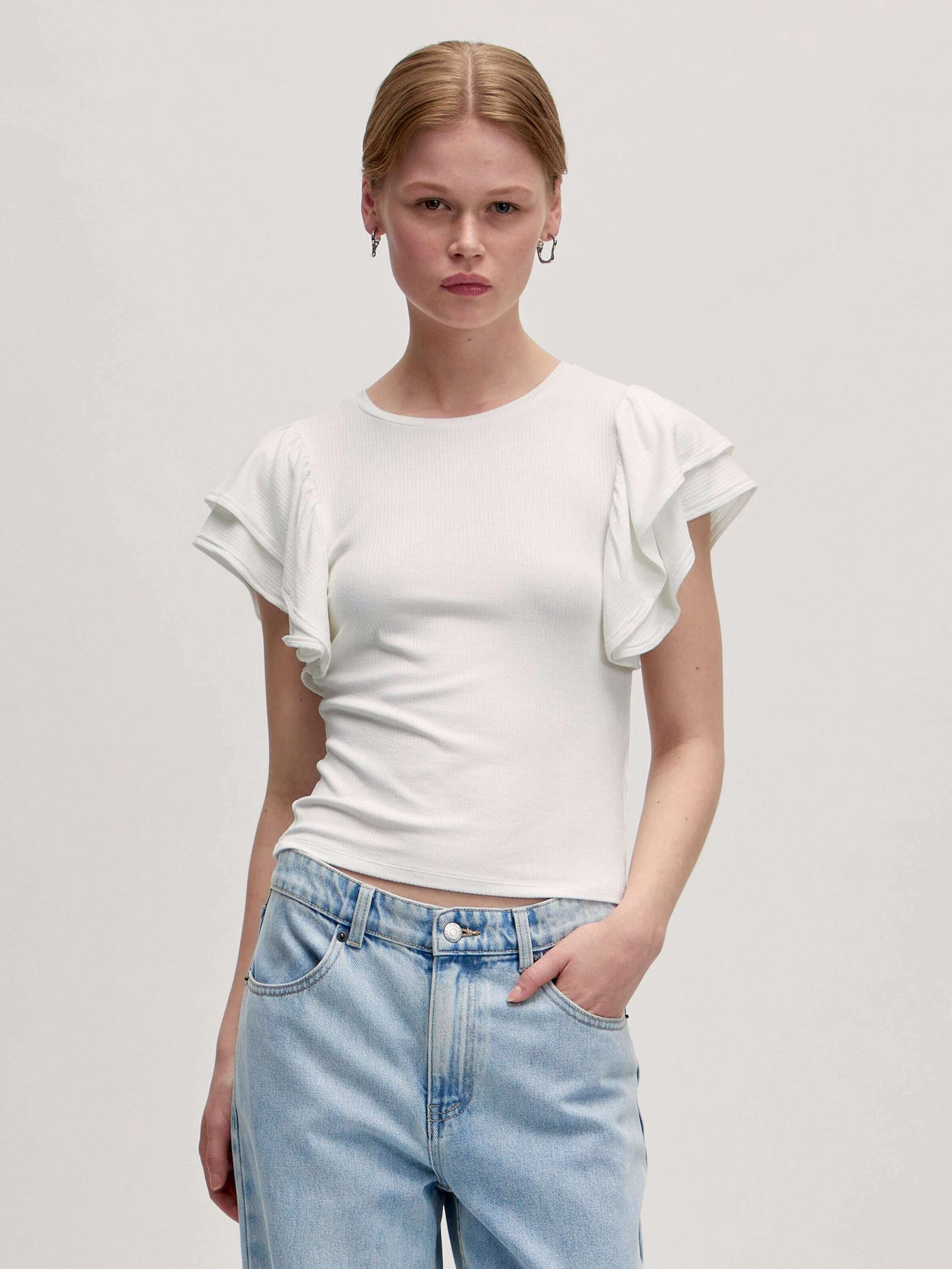 EDITED Shirttop Katrina (1-tlg) Rüschen