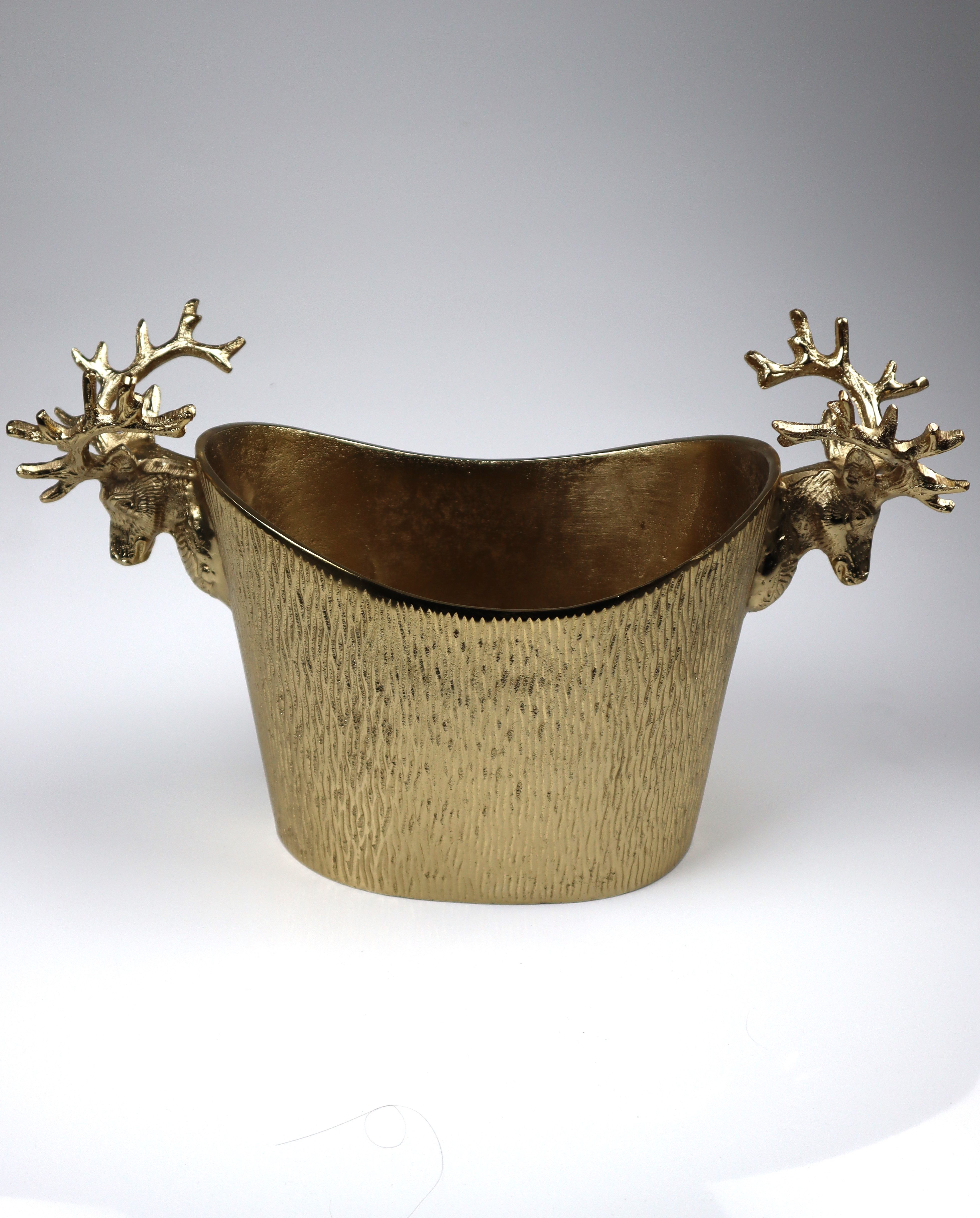 AM Design Wein- und Sektkühler aus Aluminium, BxTxH: 40x24x16 cm