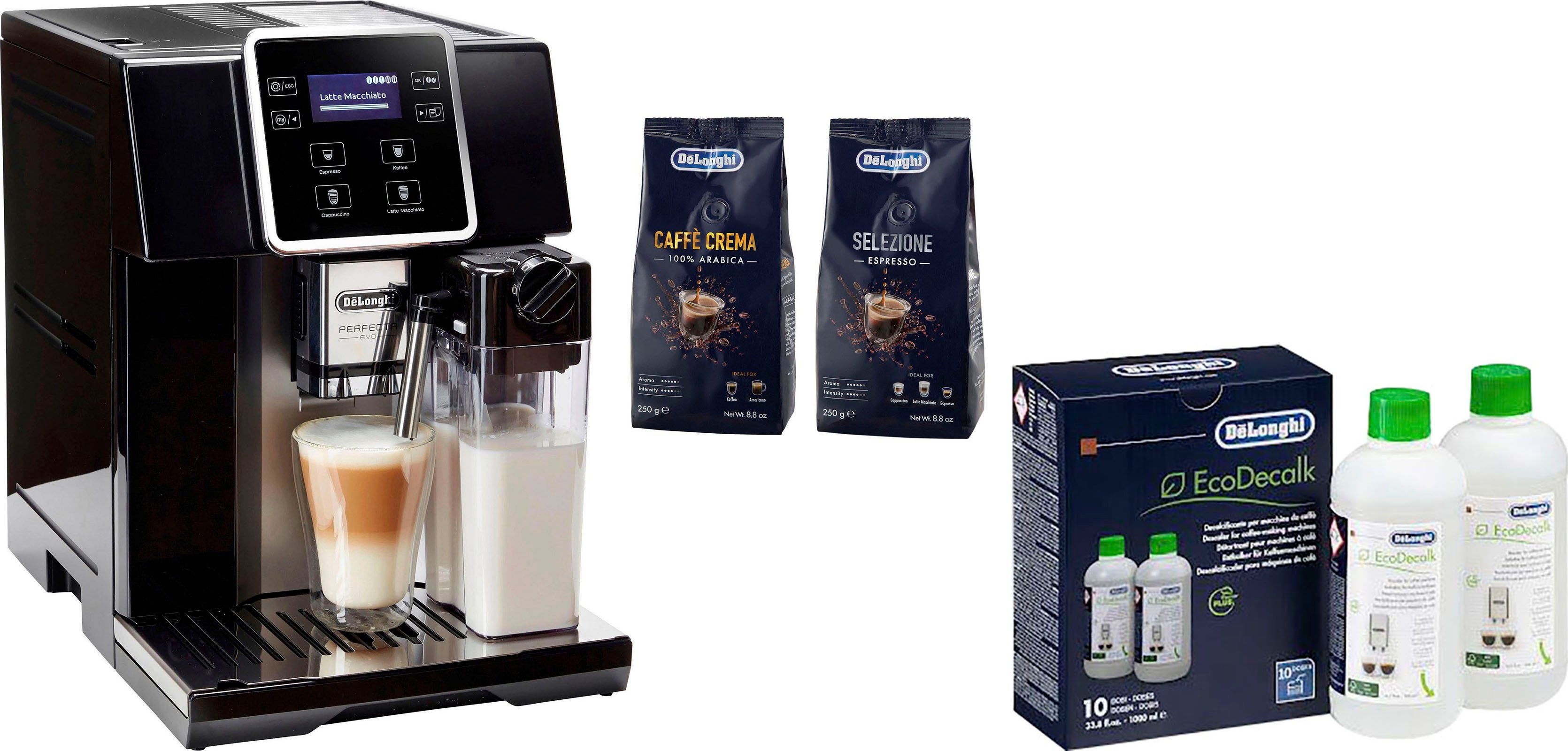 De'Longhi Kaffeevollautomat Perfecta Evo ESAM 428.40.BS,  Kaffeekannenfunktion, inkl. Pflegeset im Wert von € 31,