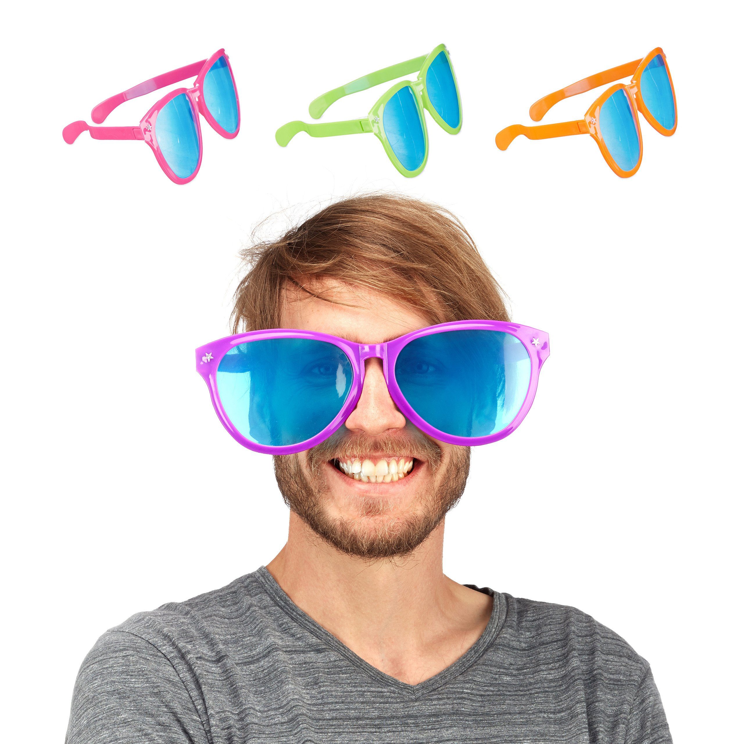 Partyanzug Riesenbrille