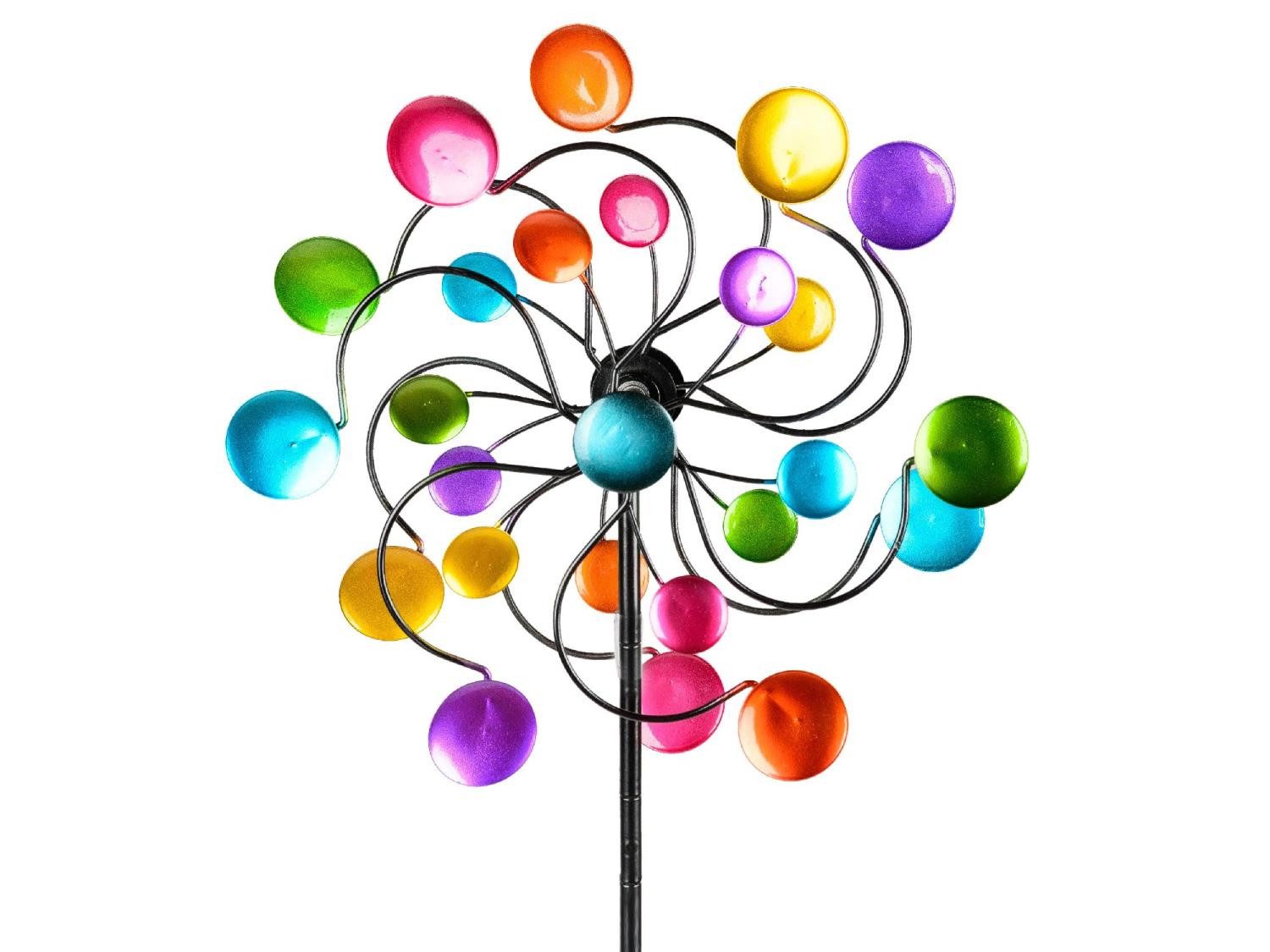 formano Deko-Windrad Sommerzeit, Höhe: 126cm, Farbe: Mehrfarbig, Motiv: Kreise