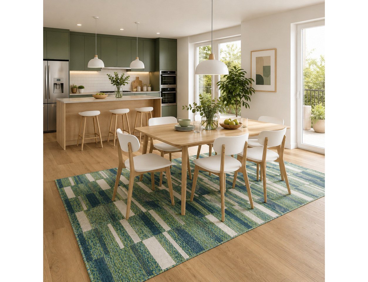 Pergamon Outdoorteppich In- und Outdoor Teppich Carpetto, Rechteckig, Höhe: 6 mm