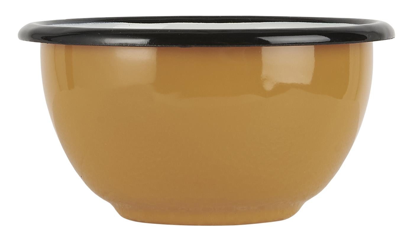 Ib Laursen Schüssel Emaille Schale Retro Vintage Servierschale Müslischale Schüssel/Tasse, Schale klein, Emaille in nostalgischen Stil
