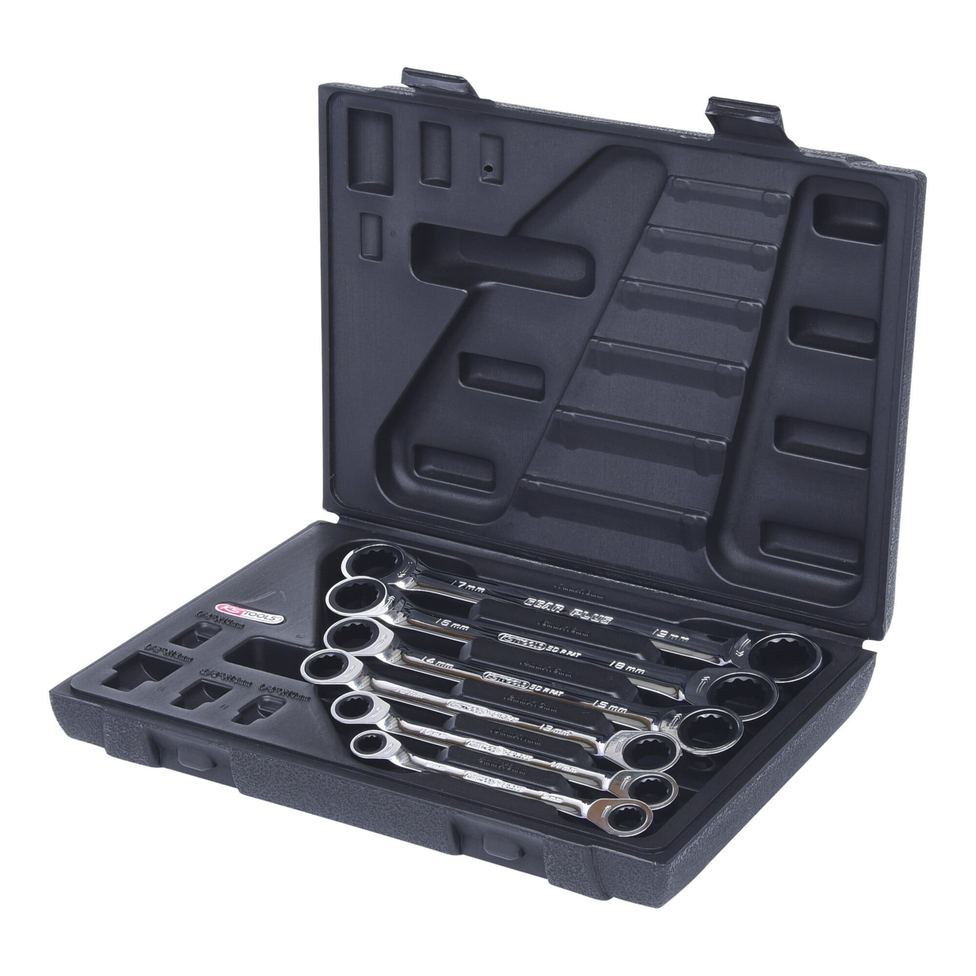 KS Tools Ratsche KS Tools GEARplus Doppel-Ratschenringschlüssel-Satz, 6-teilig Koffer