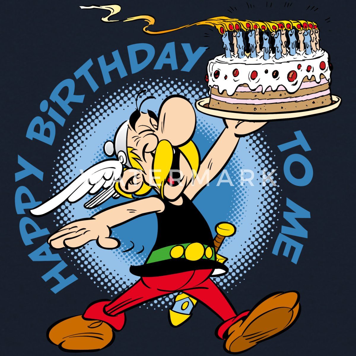 Spreadshirt Hoodie Asterix & Obelix Asterix Alles Gute Zum Geburtstag Teenager Hoodie (1-tlg)