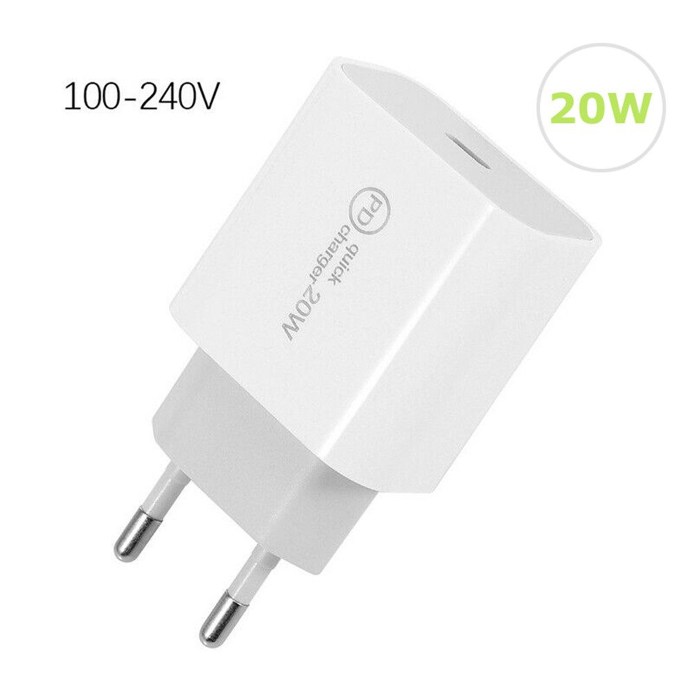 Bolwins L42C 20W USB C Ladegerät PD USB-C Netzteil Schnelladegerät Adapter Handy-Netzteile (20W Schnellladegerät, Power Delivery 3.0, Quick Charge 4.0)