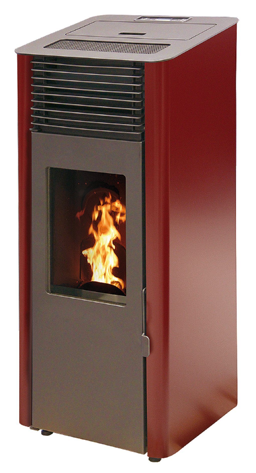 interstoves Pelletofen Donatello, 8,00 kW, Pelletofen bordeauxrot