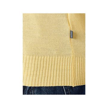 MAERZ Muenchen V-Ausschnitt-Pullover gelb regular (1-tlg)