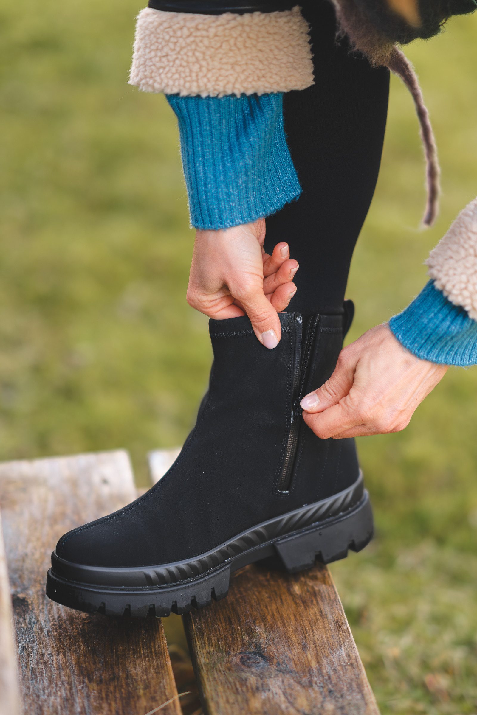 Ara MOOD-GTX Winterstiefelette Blockabsatz, Winterboots, mit GORE-TEX, H-Weite