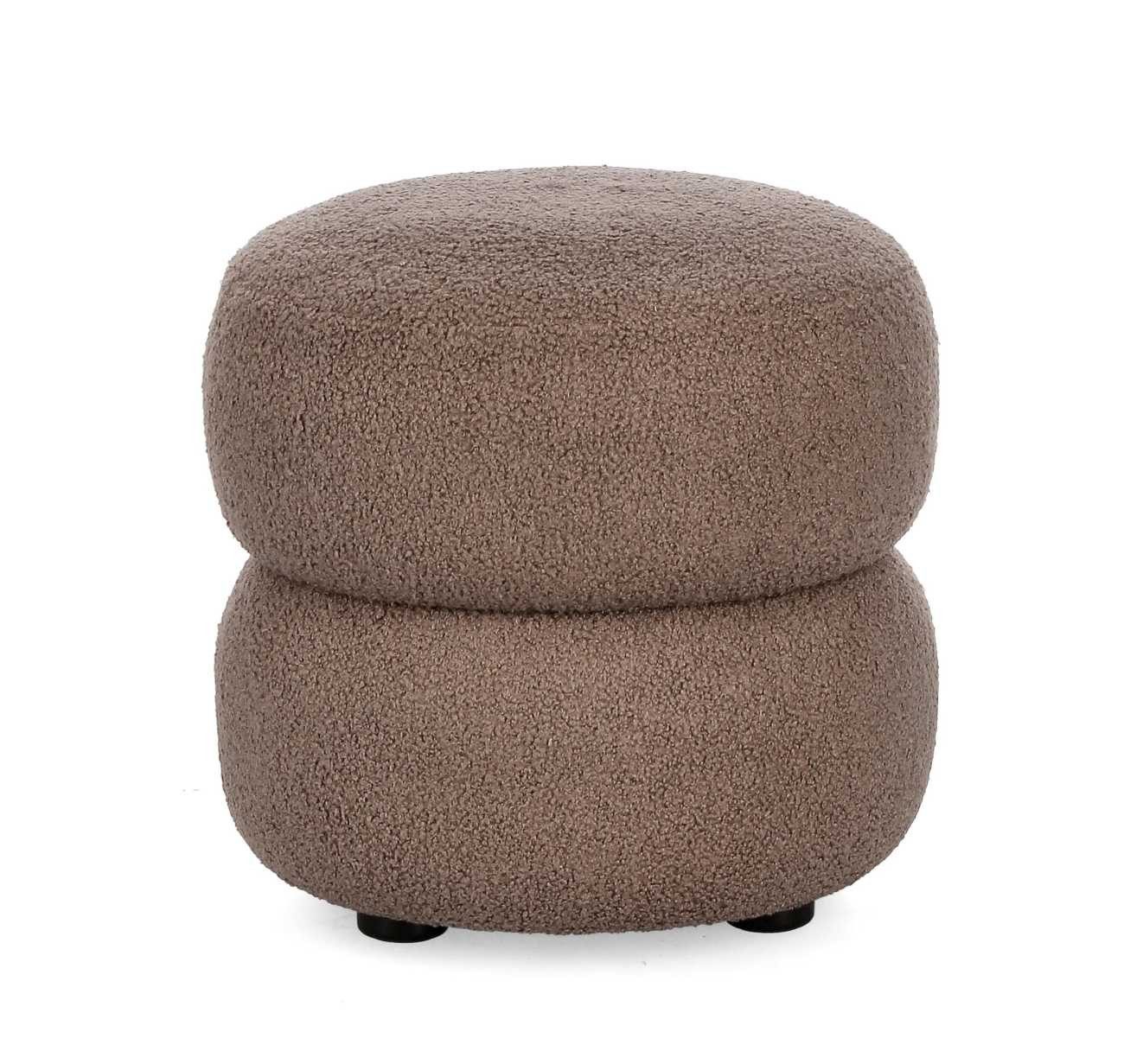Bizzotto Hocker Gabby aus Boucle-Stoff, Braun günstig online kaufen