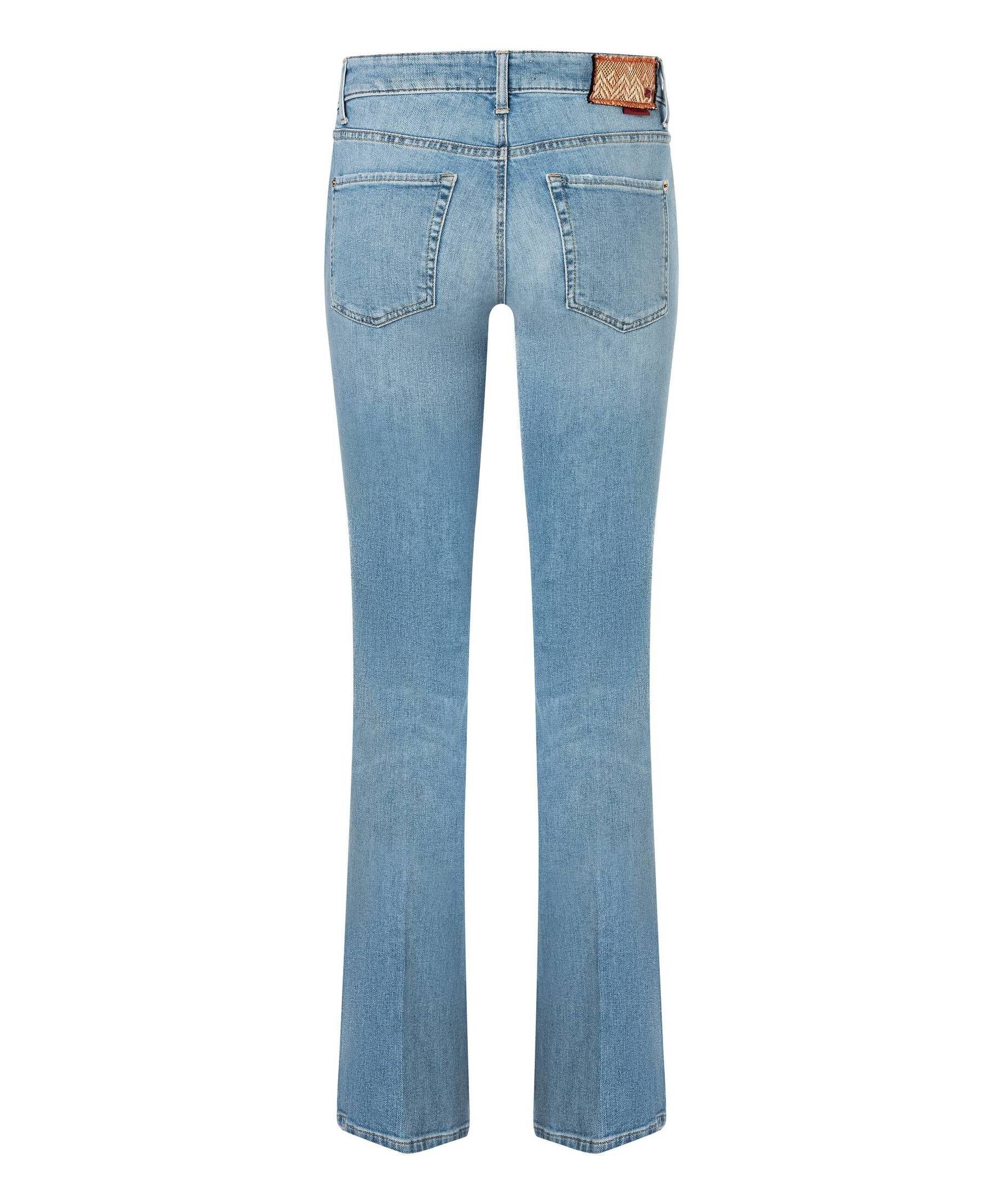 Jeans Damen FLARED 5-Pocket-Jeans Cambio (1-tlg) PARIS