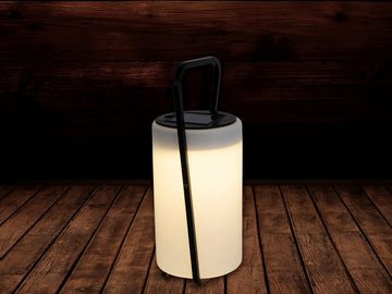 Spetebo LED Solarleuchte LED Solar Tischlampe warmweiß - 23 x 11 cm, LED, warmweiß