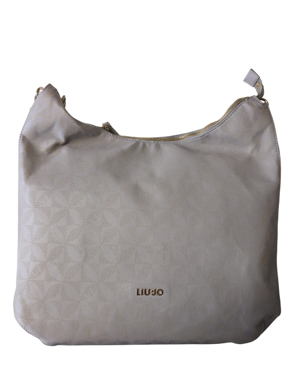 Handtasche Damen Shopper Kunstleder Stoff Grau Beige A15029E0003-63801