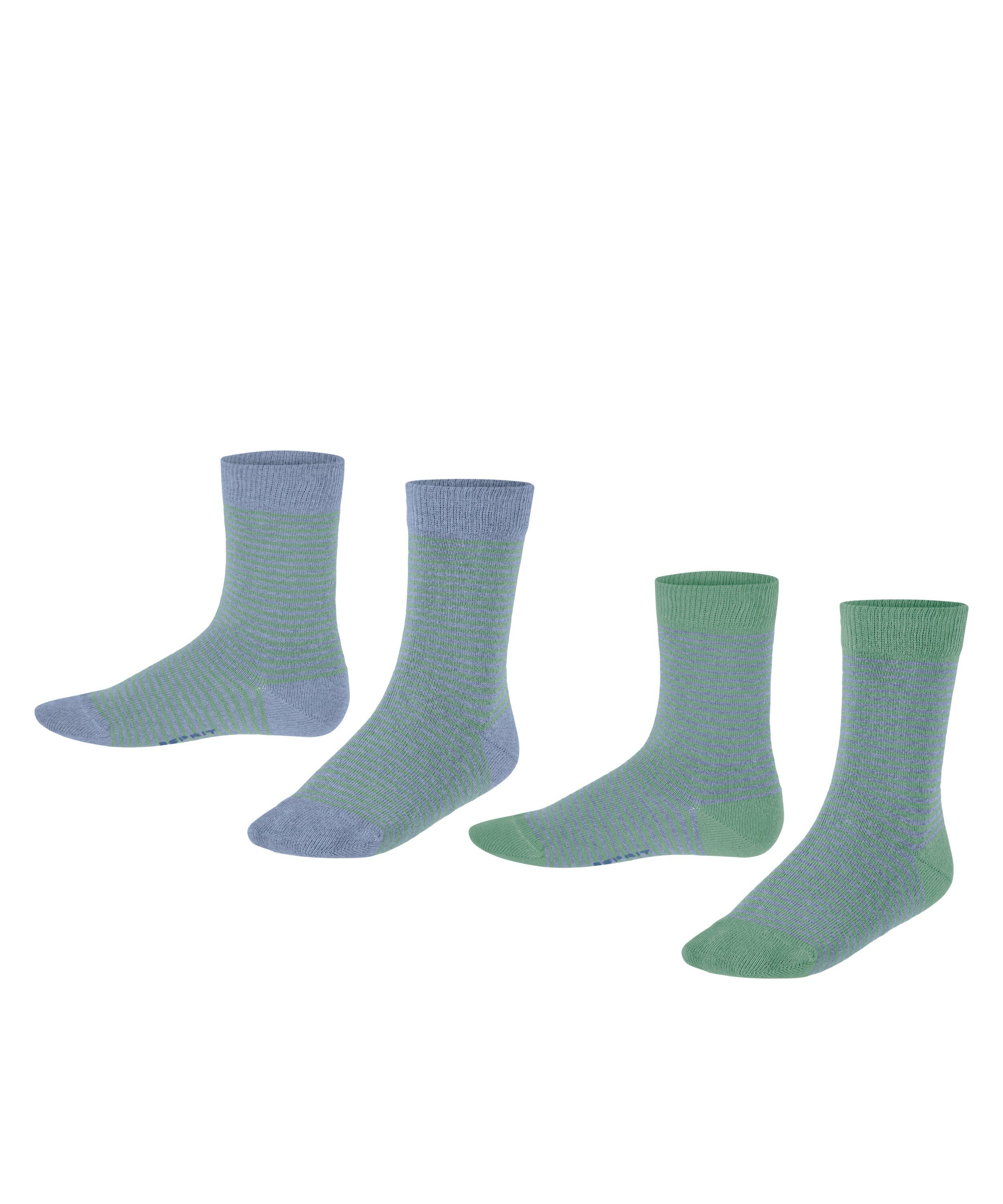 Socken Fine Stripe 2-Pack Socken aus Biobaumwolle