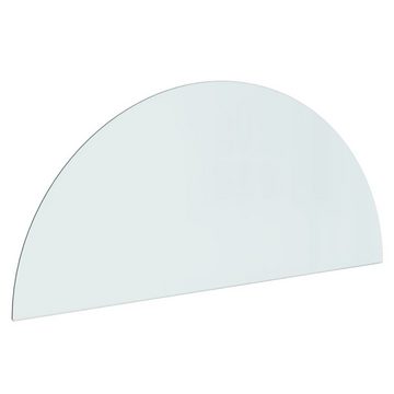 vidaXL Tischplatte Funkenschutzplatte Glas Halbrund 1200x500 mm (1 St)