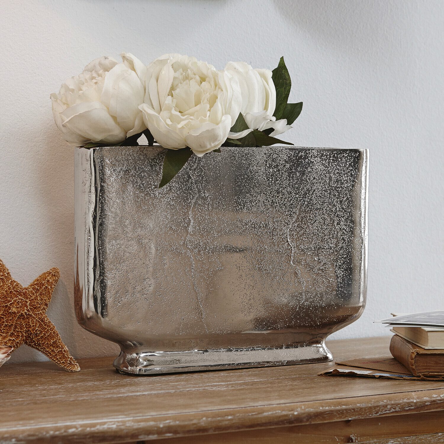 Mirabeau Tischvase Vase Tabita silber günstig online kaufen