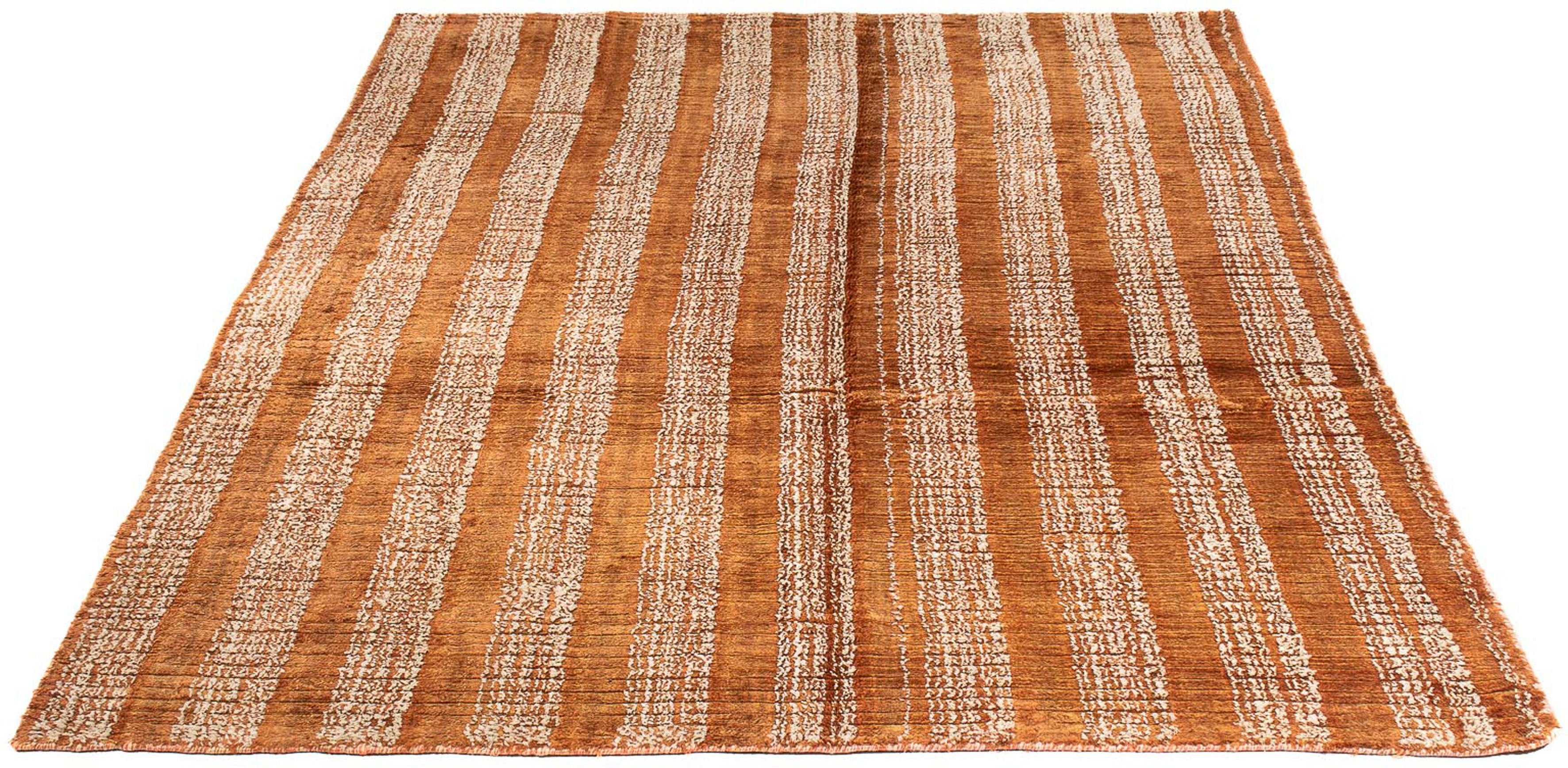 Wollteppich Gabbeh - Loribaft Softy - 195 x 136 cm - mehrfarbig, morgenland, rechteckig, Höhe: 12 mm, Wohnzimmer, Einzelstück