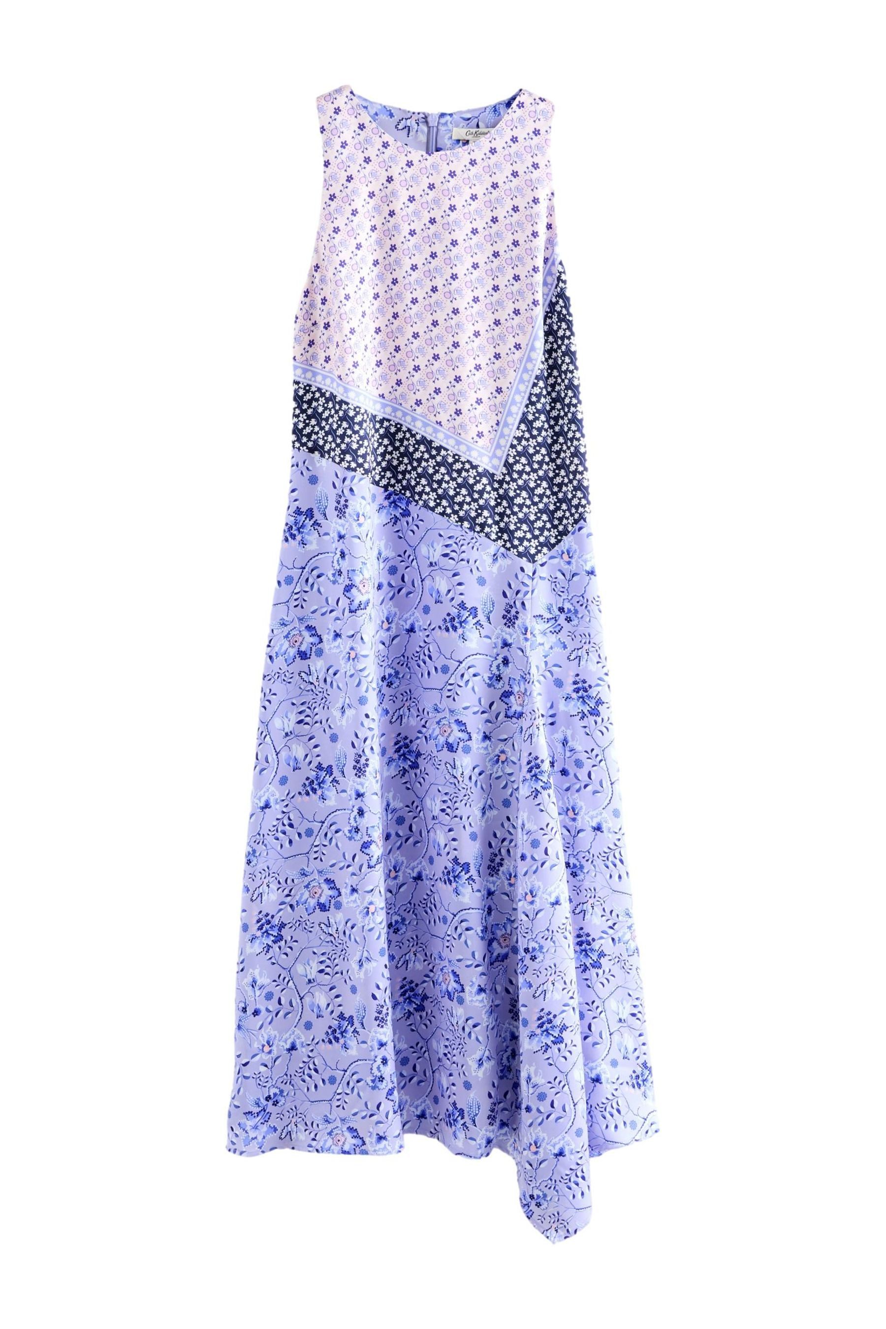 Cath Kidston Satinkleid Cath Kidston Ärmelloses A-Linienkleid aus Satin (1-tlg)