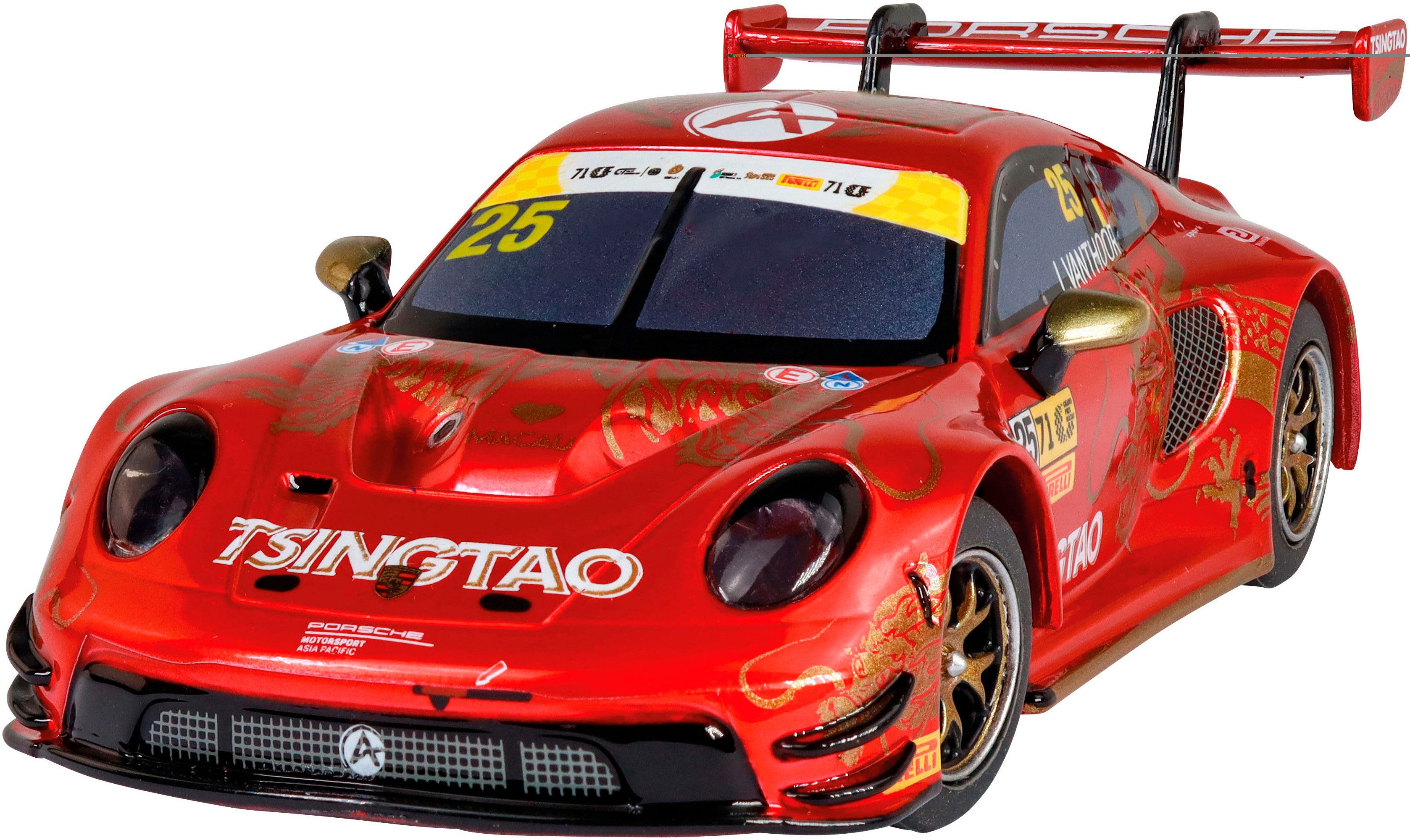 Carrera® Rennbahn-Auto Carrera Hybrid Porsche 911 GT3 R 'Absolute Racing, No.25' Macao, mit Licht und Sound