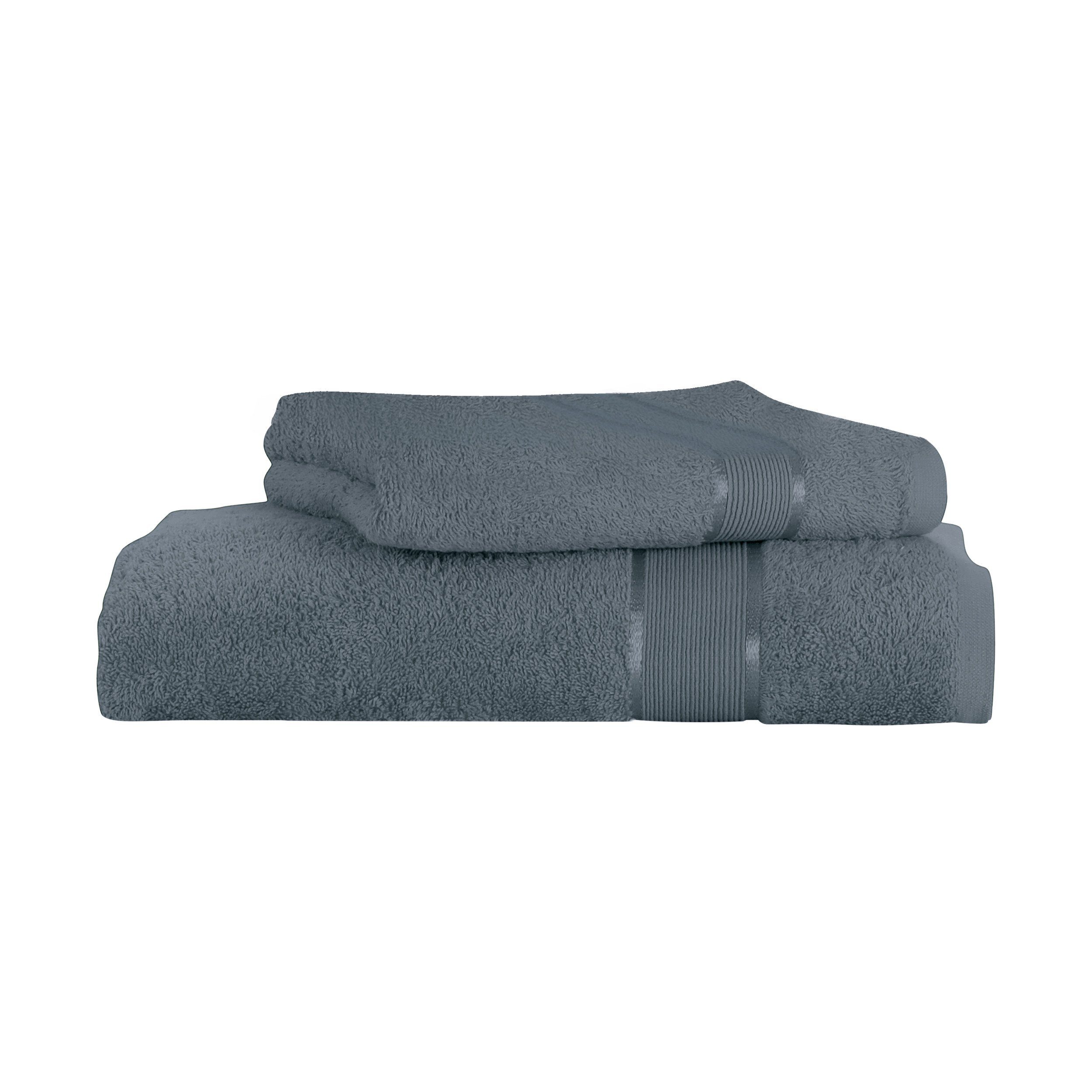【ausverkauft】 Mixibaby Handtuch, 100%_Baumwolle, Baumwolle Antrazit