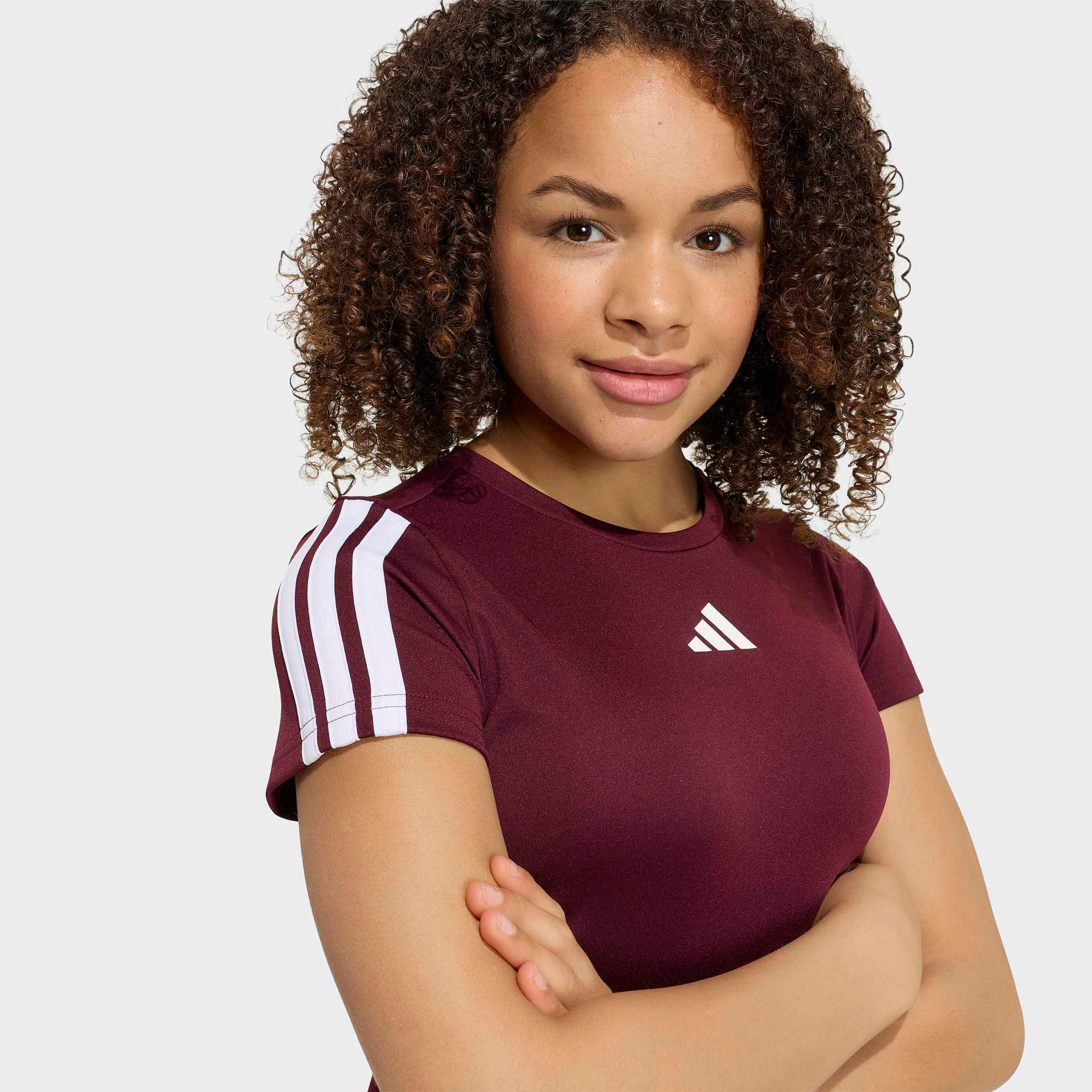 adidas Sportswear T-Shirt TRAINING ESSENTIALS 3-STREIFEN KIDS für Kinder, Kurzarm, ohne Verschluss, mit Climacool® Technologie – Bild 4 von 5
