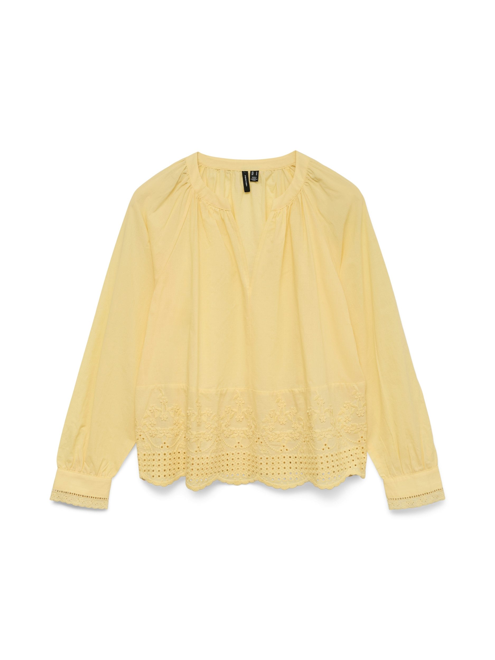 Schlupfbluse VMMILANA LS TOP WVN, Golden Haze