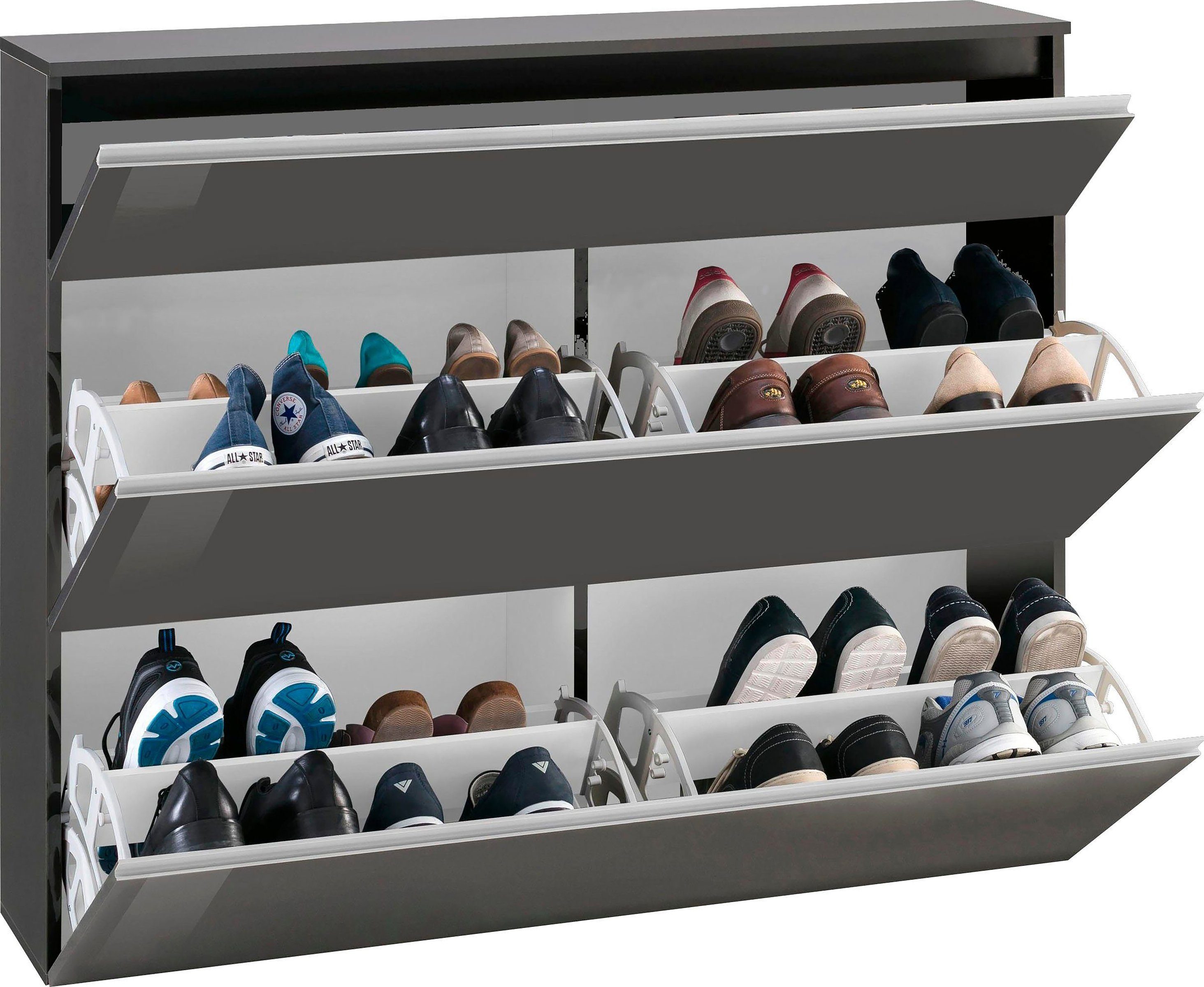 möbelando Schuhschrank Magione 120 x 108 x 26.5 cm (B/H/T) günstig online kaufen