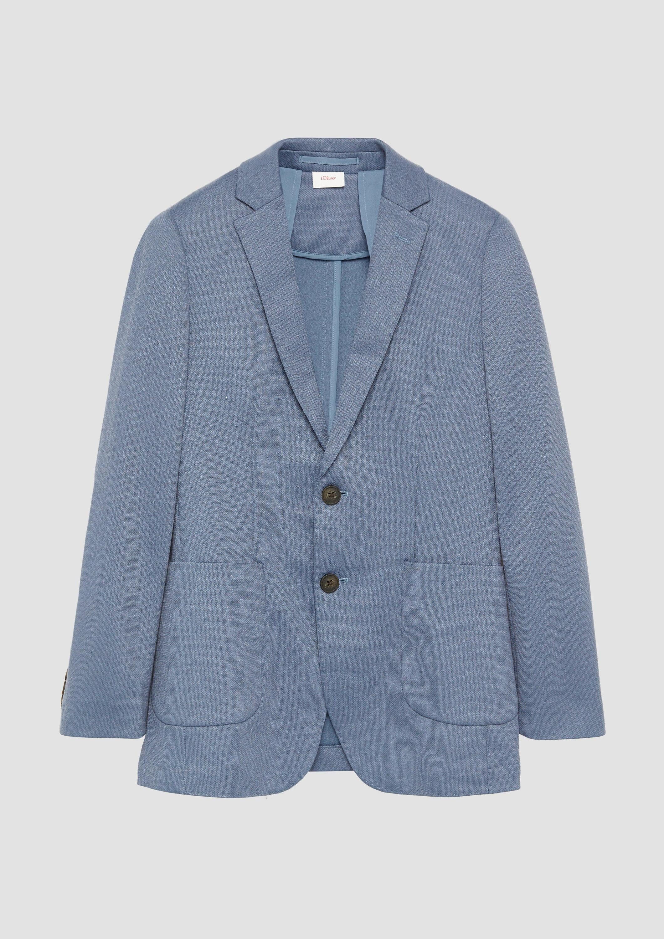 s.Oliver Funktionsjacke Indoor-Jacke Festliches Sakko mit feiner Struktur