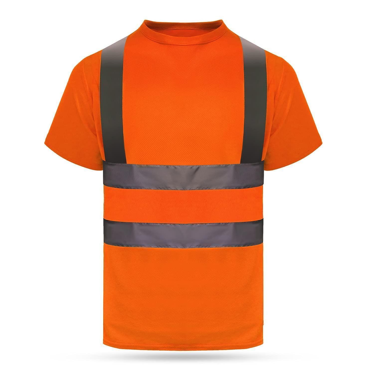 Warnweste Warnschutz T-Shirt Orange-1 XXL