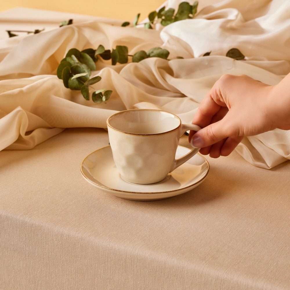 Karaca Teeservice Karaca Aria Beige Reactive Teetasse für eine Person 230 ml