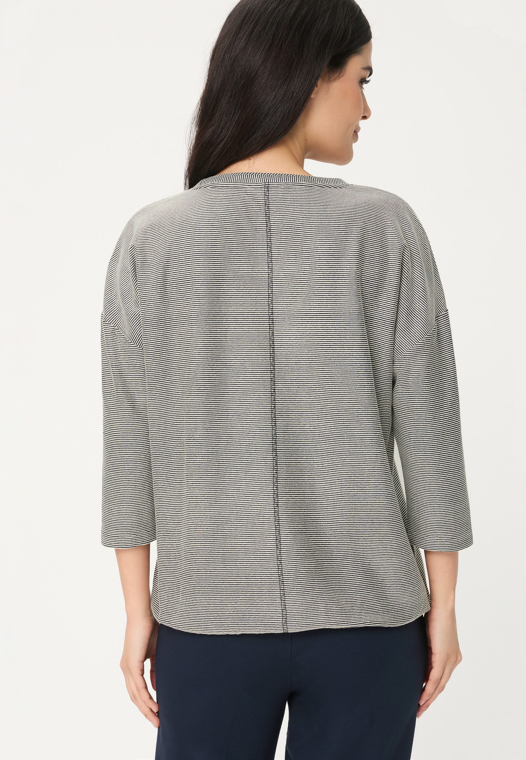 Olsen T-Shirt Shirt mit Rundhalsausschnitt und 3/4-Ärmeln