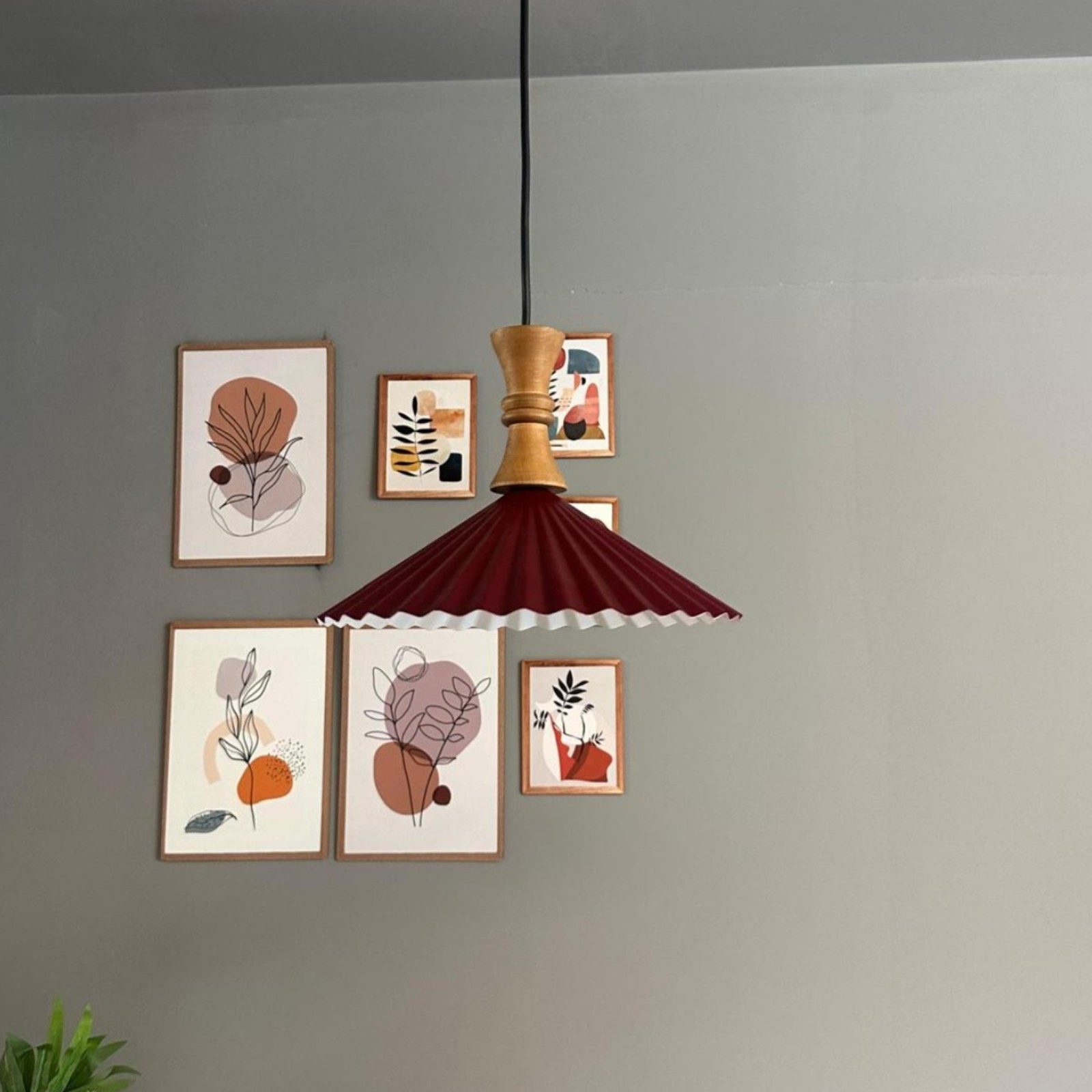 Bamyum Pendelleuchte Avilla Bauer Metall Modern Pendelleuchte, ohne Leuchtmittel
