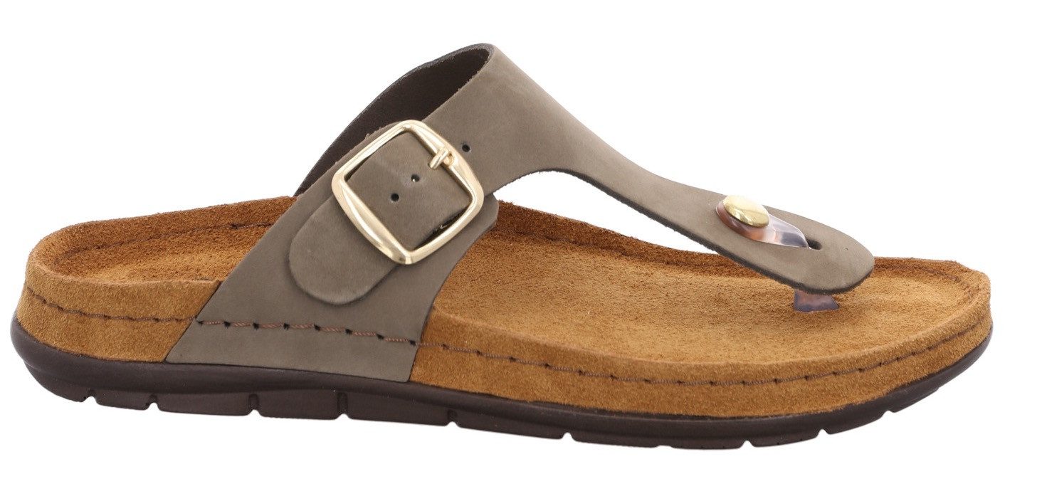 Rohde Rodigo-D Zehentrenner Keilabsatz, Sommerschuh, Schlappen, Hausschuh m günstig online kaufen