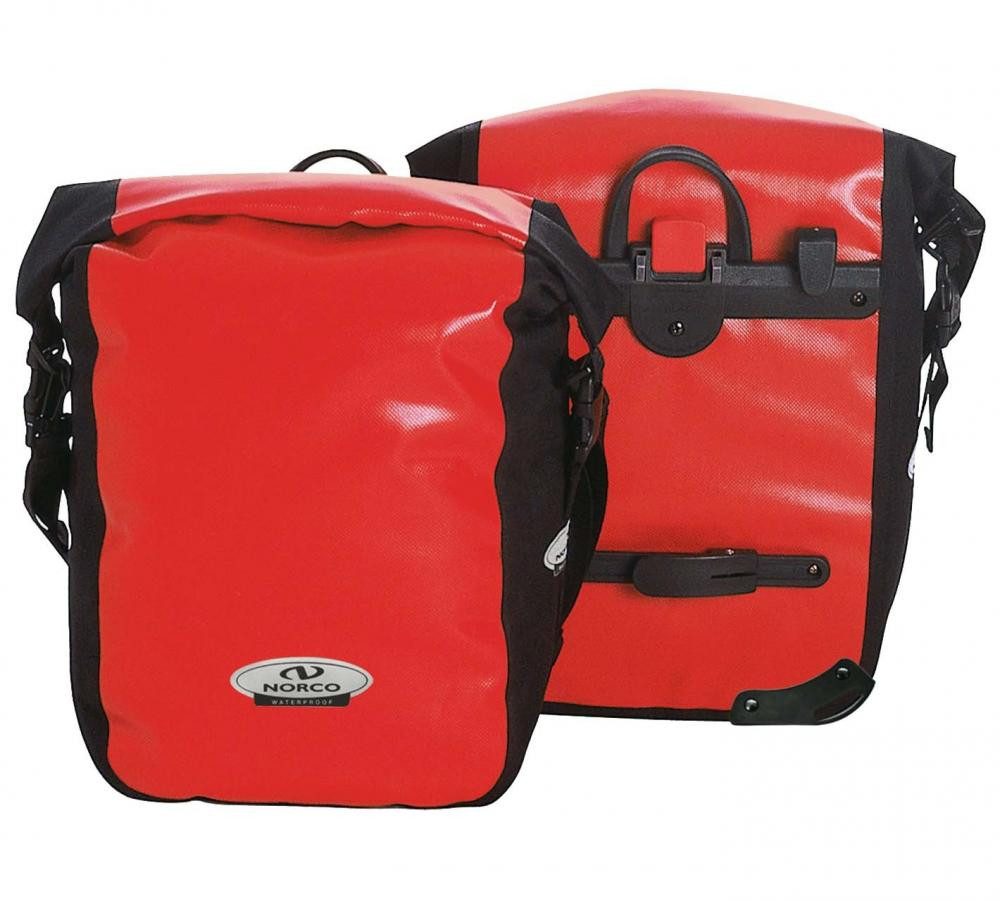 NORCO Fahrradtasche Norco Columbia Universaltasche 30L rot/schwarz  34x32x15 cm, robuste
