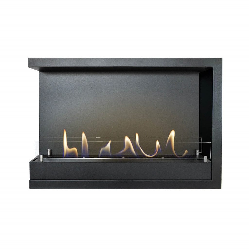 XARALYN Echtfeuer-Dekokamin Ethanol-Kamin - Einbaukasten Eckkamin XL - 3,5 kW Heizung