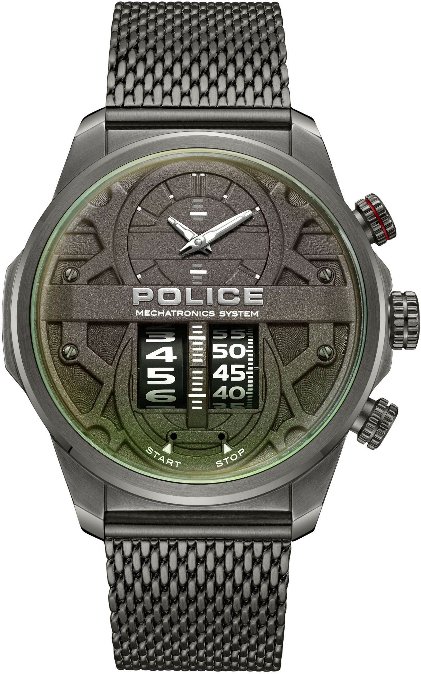 Police Quarzuhr ROTORCROM, PEWJG0006504, Gehäuse aus Metall, Gehäuse-Ø ca.  44 mm