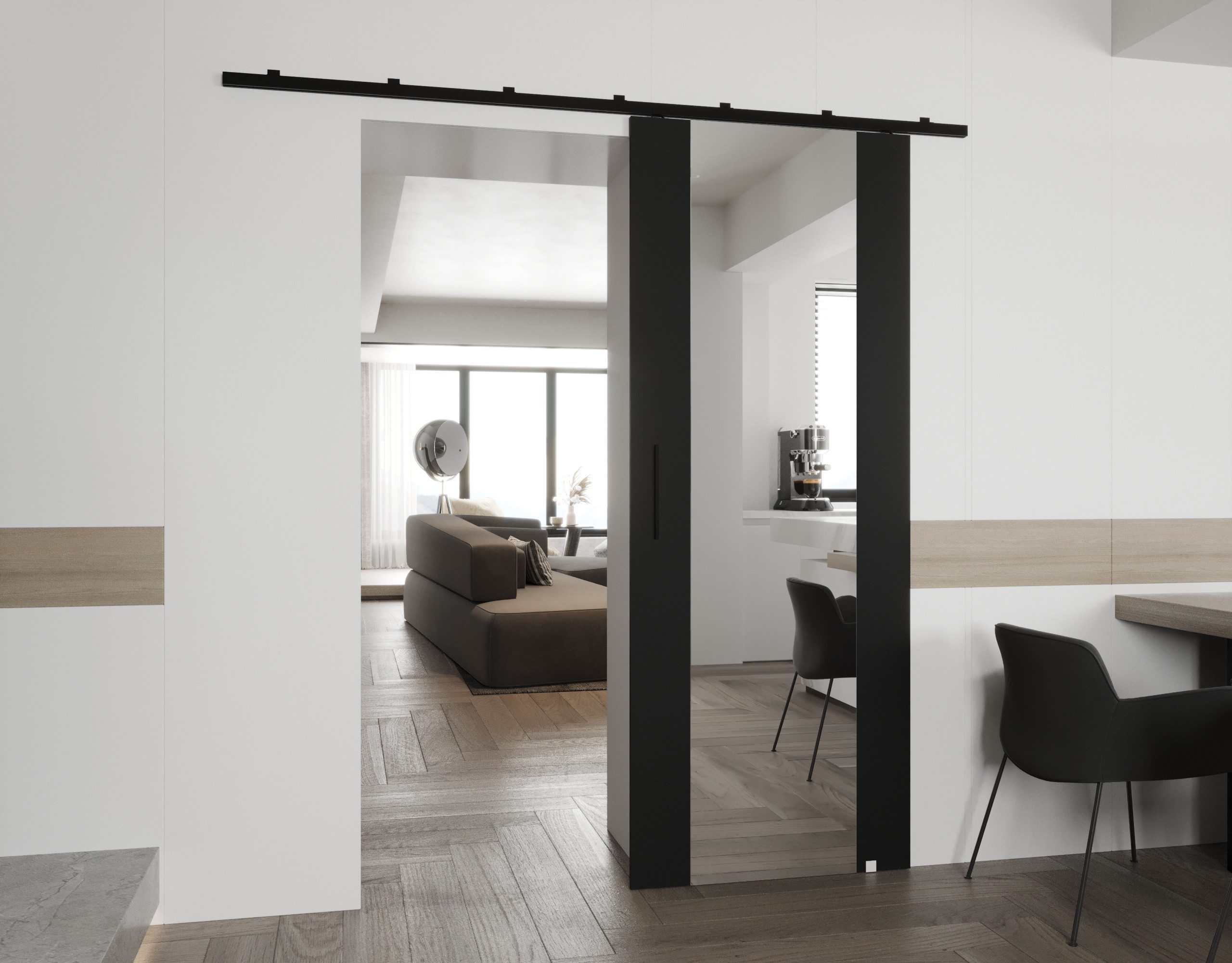 MOEBLO Schiebetür AVANT II (mit/ohne Soft-Close-System, günstig online kaufen