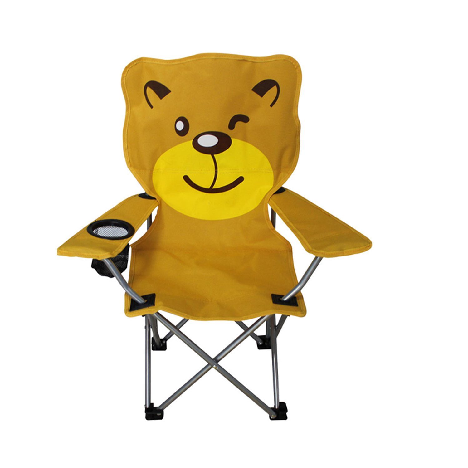 Mojawo Klappstuhl Kinder Anglersessel Orange mit Getränkehalter und Tasche günstig online kaufen