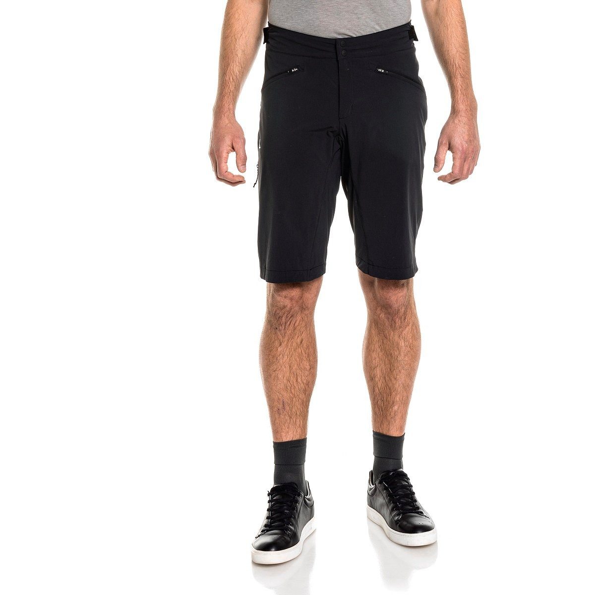 Schöffel Fahrradhose Fahrrad-Wanderhose Trans Canada 4-Wege Stretch kurz schwarz Herren