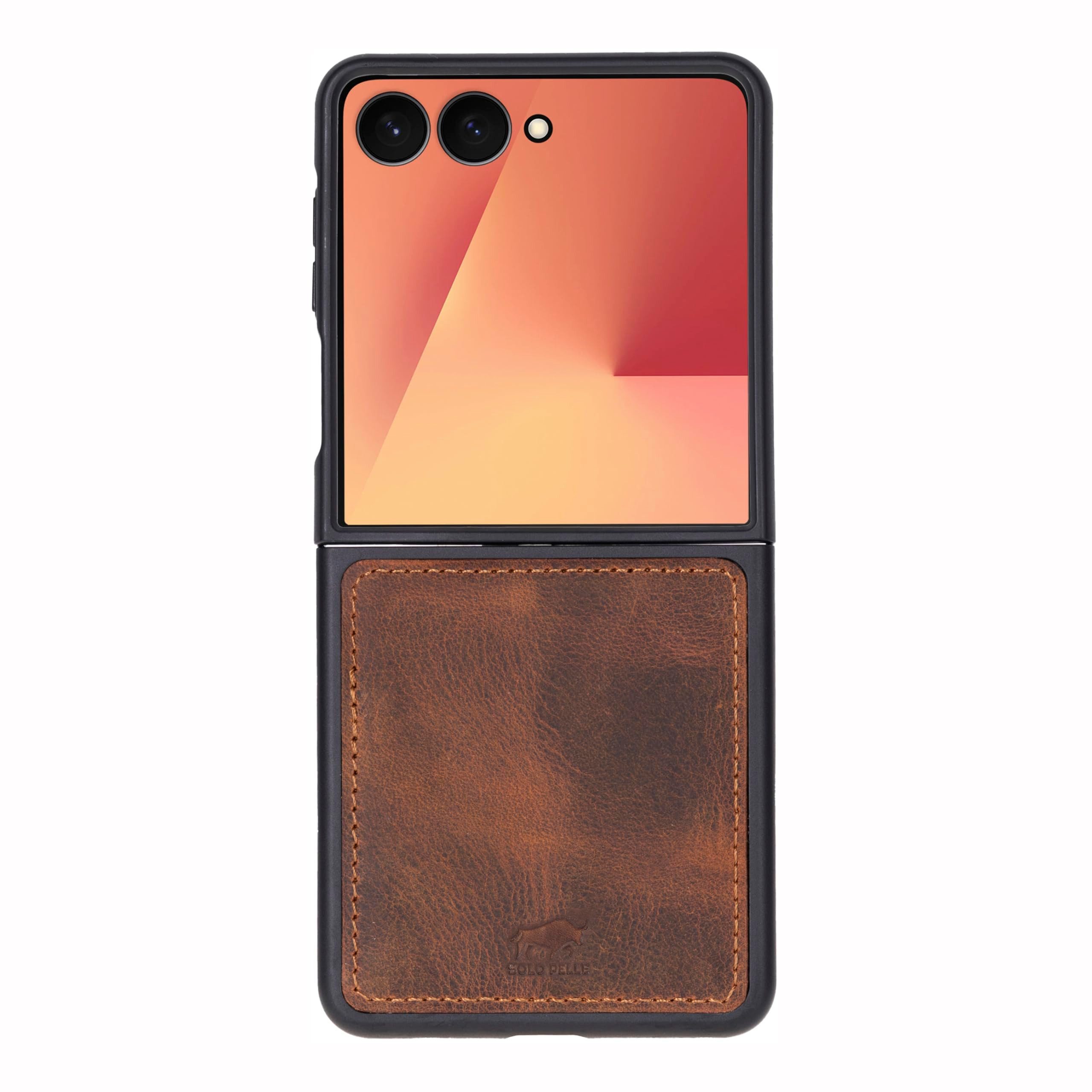 Solo Pelle Smartphonetasche Lederhülle für Samsung Galaxy Z Flip 7 Hülle Echtleder