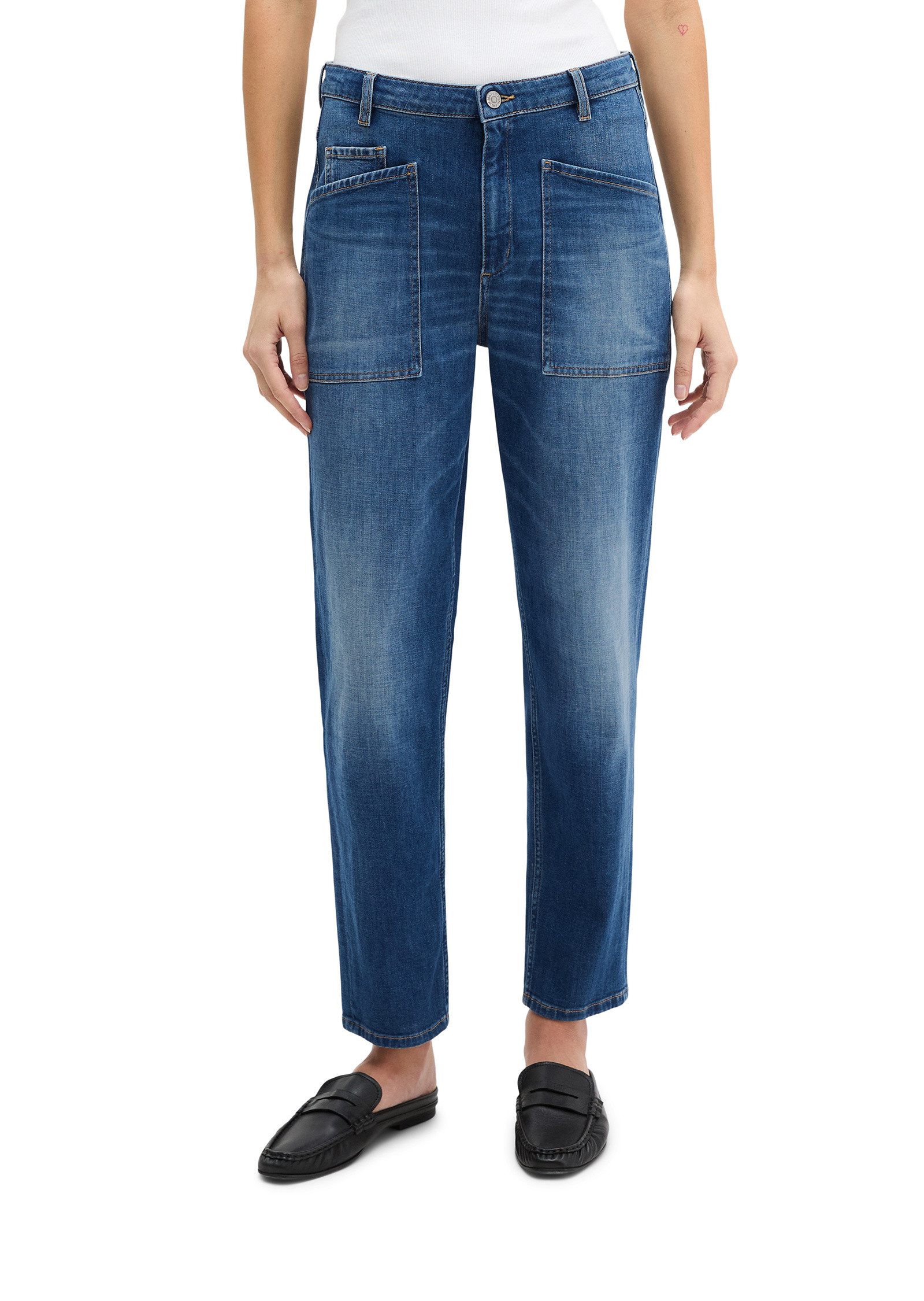 Marc O'Polo Boyfriend-Jeans aus softem Cashmere Touch Denim