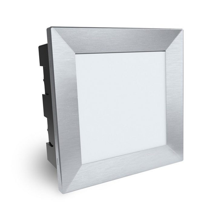 SSC-LUXon LED Wandleuchte Großer LED Treppen Einbaustrahler Piko-LQ für Außen IP65 warmweiß 3 5W 230V quadratisch
