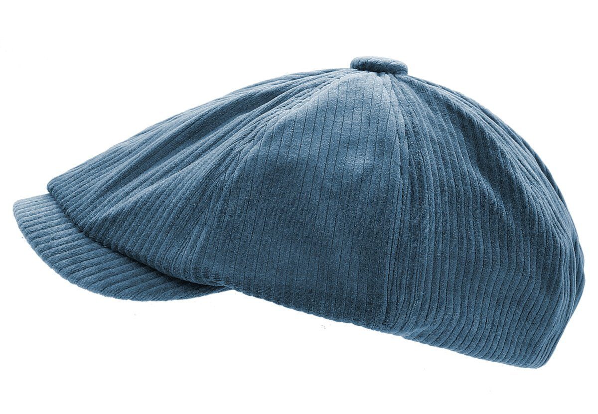 HIQIU Denim Flatcap Unisex - Verstellbare Schiebermütze Im Retro-Design