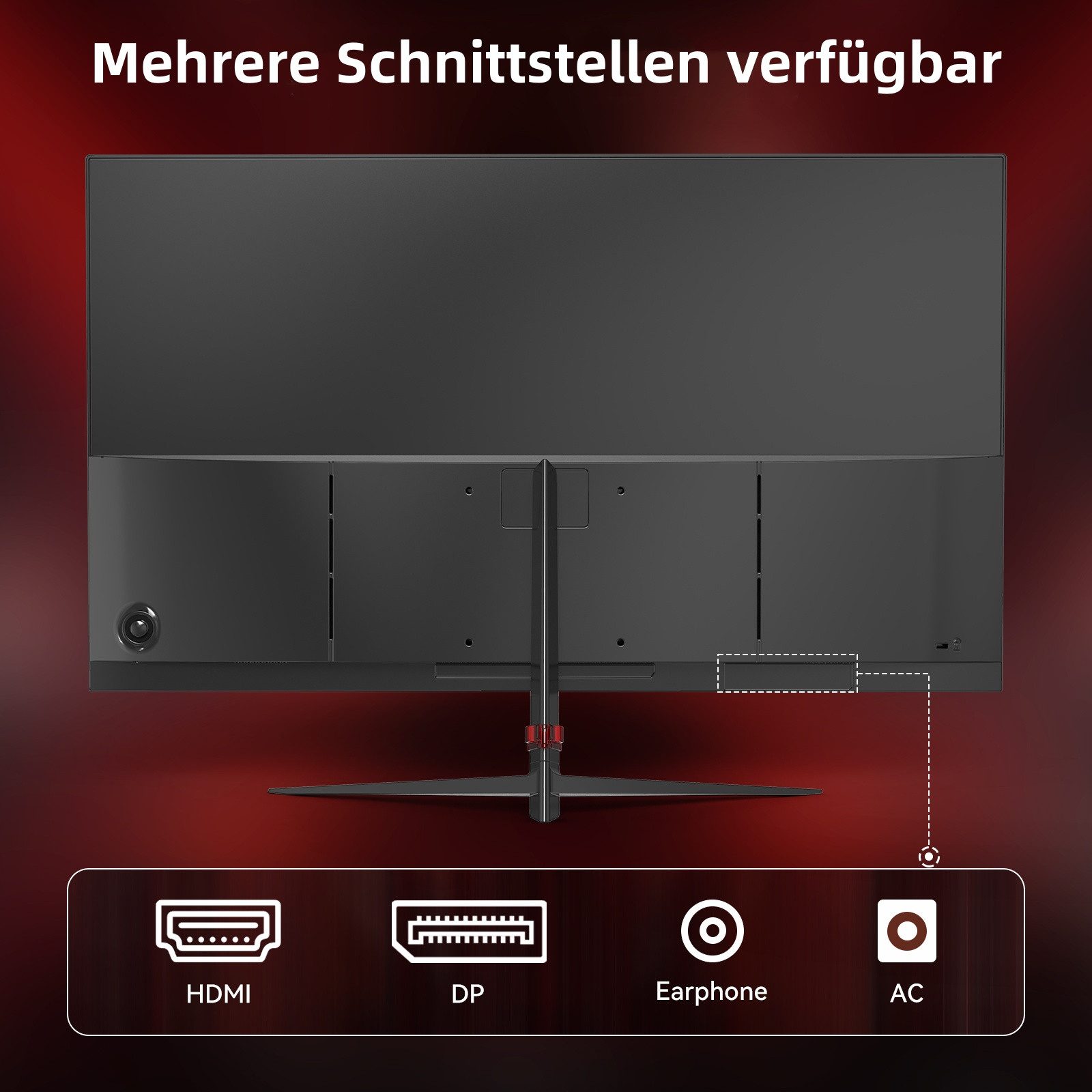 Great Voell Z270B13 FHD Flach Monitor, 100 Hz, Integrierte Lautsprecher, 16:9 Gaming-Monitor (68,6 cm/27 ", 1920x1080 px, FHD, 1 ms Reaktionszeit, 100 Hz, VA LED, HDR10, Eingebauter Lautsprecher, Flacher Gaming & Home Office Monitor)