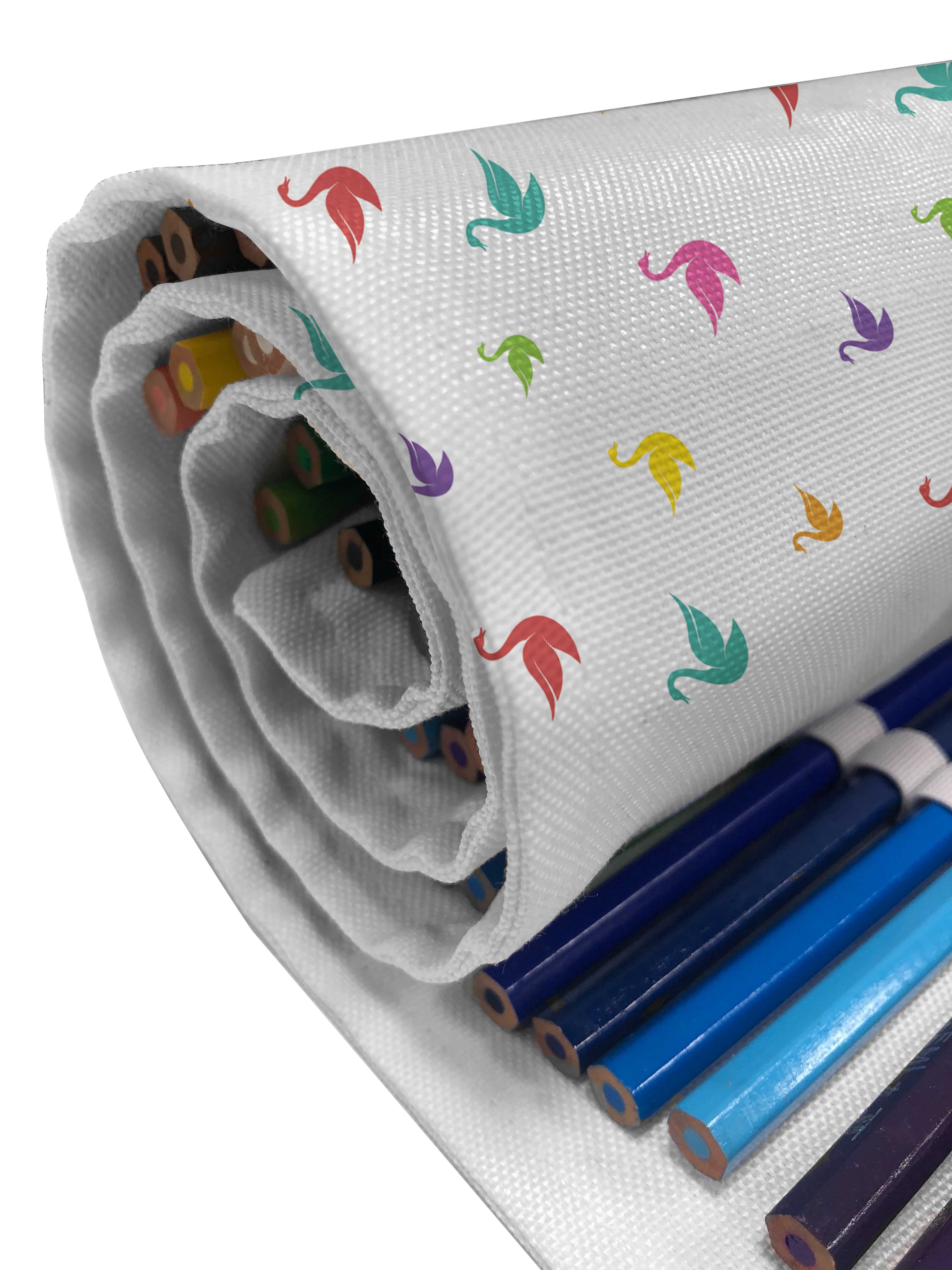 Tier Federmäppchen Mehrfarbig Rainbow Abakuhaus und Swans Organizer, langlebig Stiftablage Colored tragbar Segeltuch