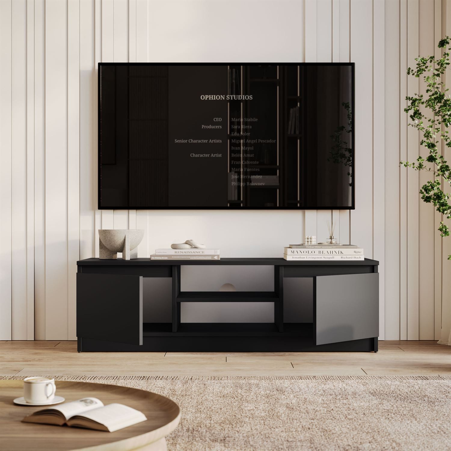 Lookway TV-Schrank HANA 120 TV-Lowboard mit Stauraum (1x TV-Schrank) Breite: 120 cm