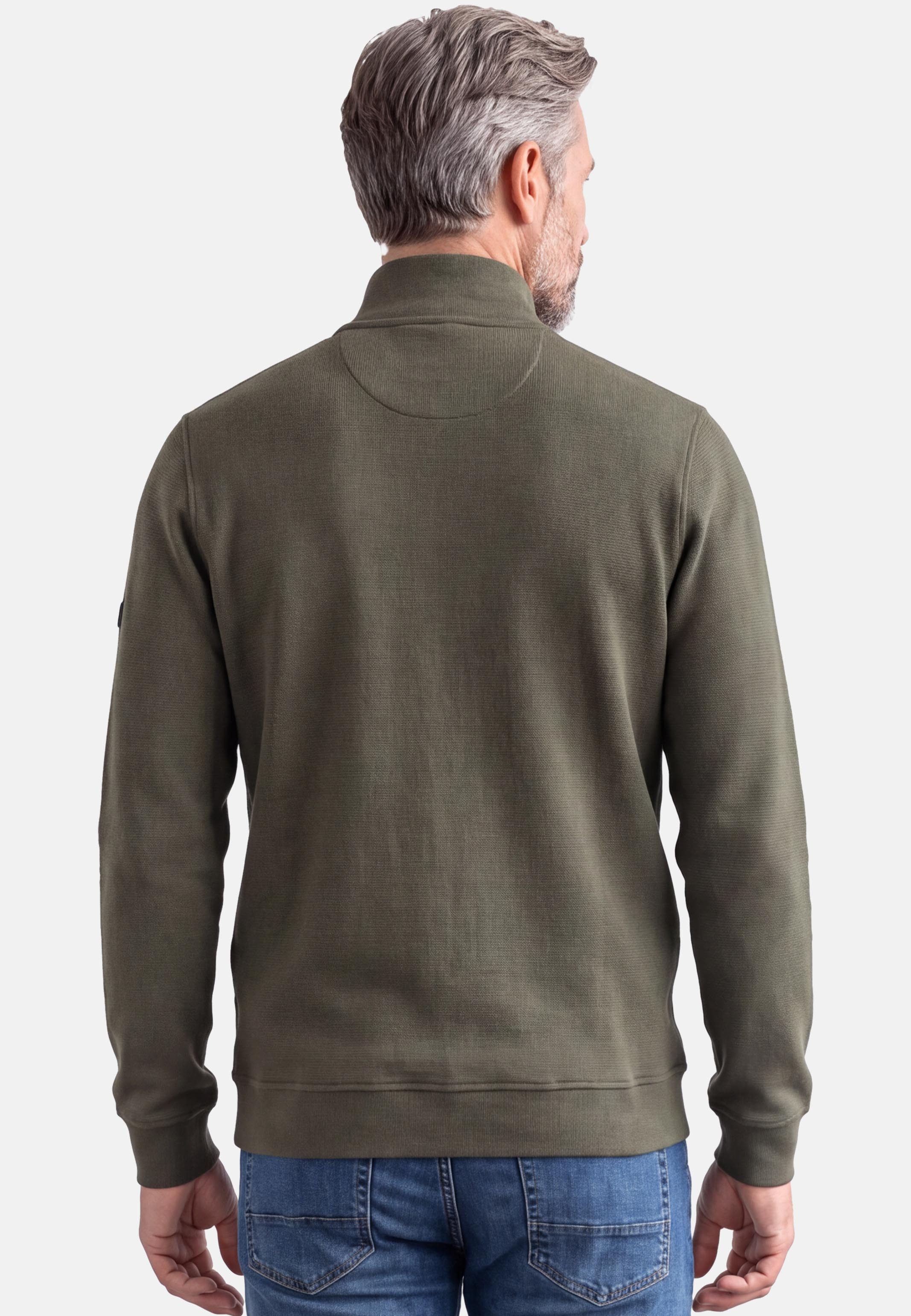 Redmond Strickpullover Basic (1-tlg) Troyer - Baumwolle - Atmungsaktiv - Troyer Kragen, sportlicher Stil