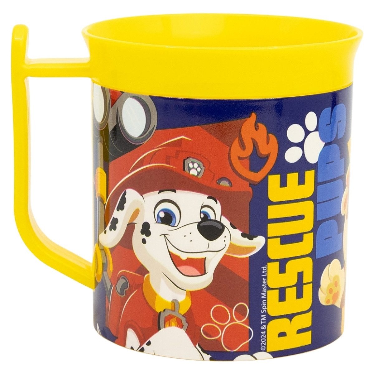 PAW PATROL Becher - Mikrowellengeeigneter Kunststoffbecher 400 ml – für Kinder, perfekt für zu Hause oder unterwegs