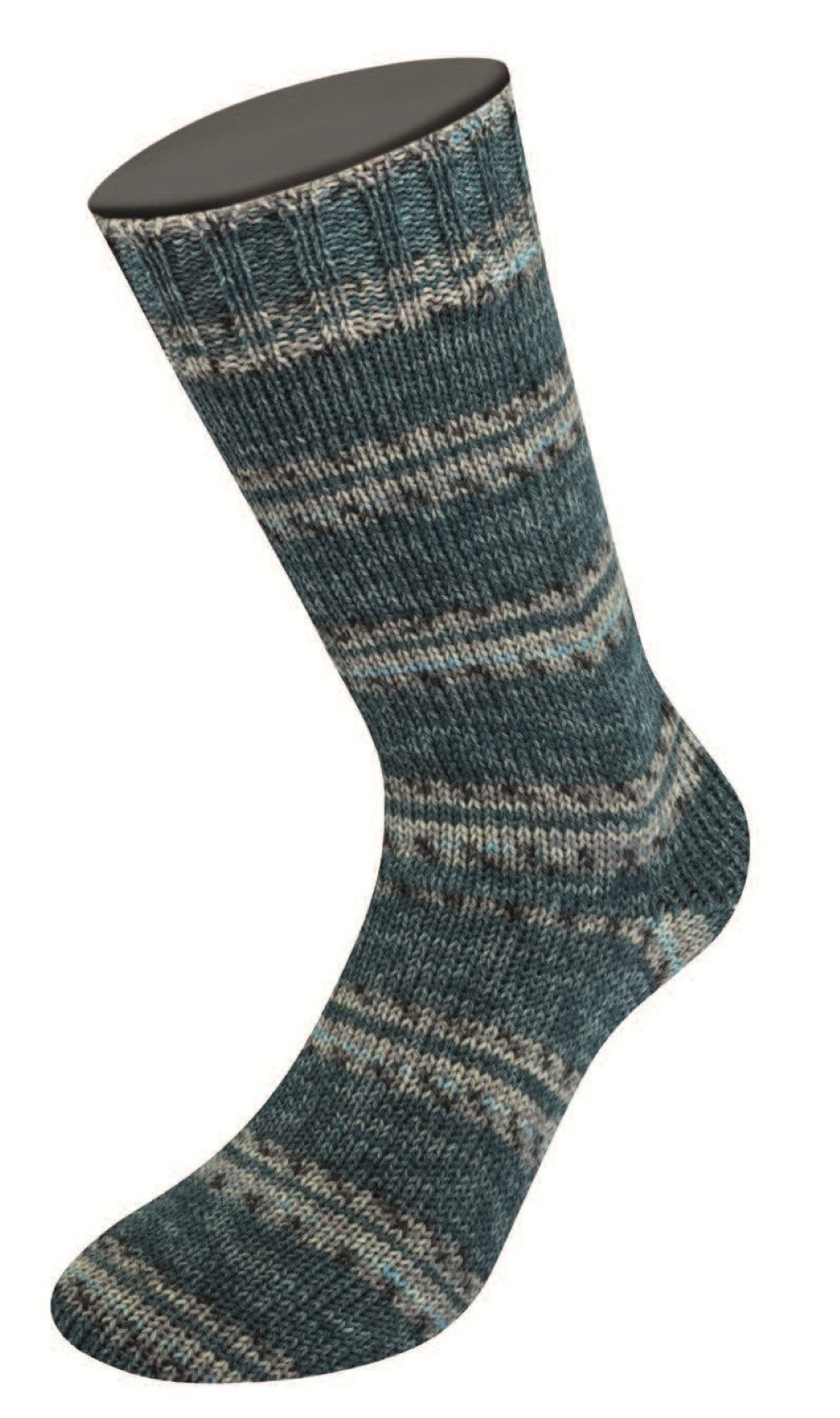 LANA GROSSA MEILENWEIT 100 g DENIM MIX Häkelwolle, 420 m (zeitlose 4-fach Herren-Sockenwolle), 100 g – Bild 2 von 4