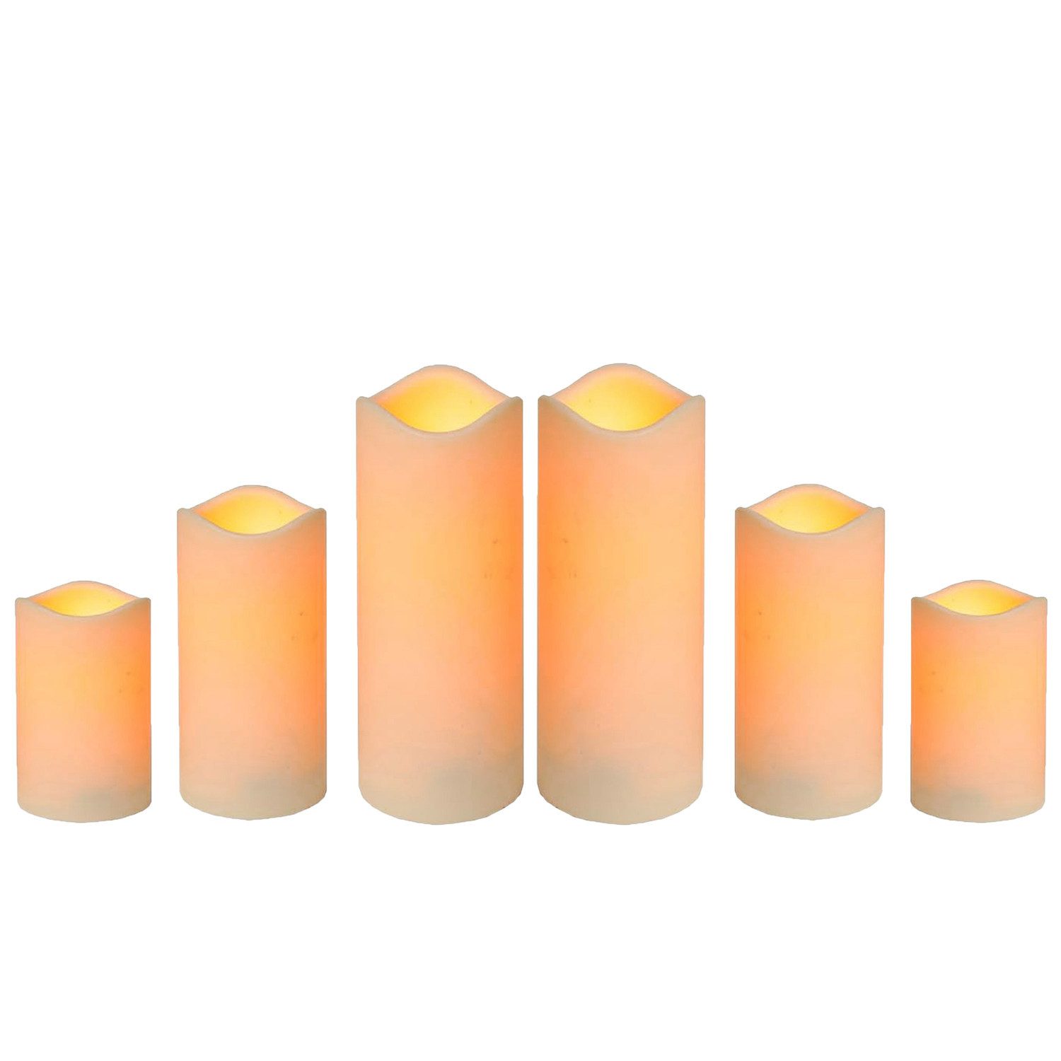 Marrakesch Orient & Mediterran Interior LED-Kerze 6er Set LED Kerze Stumpen günstig online kaufen